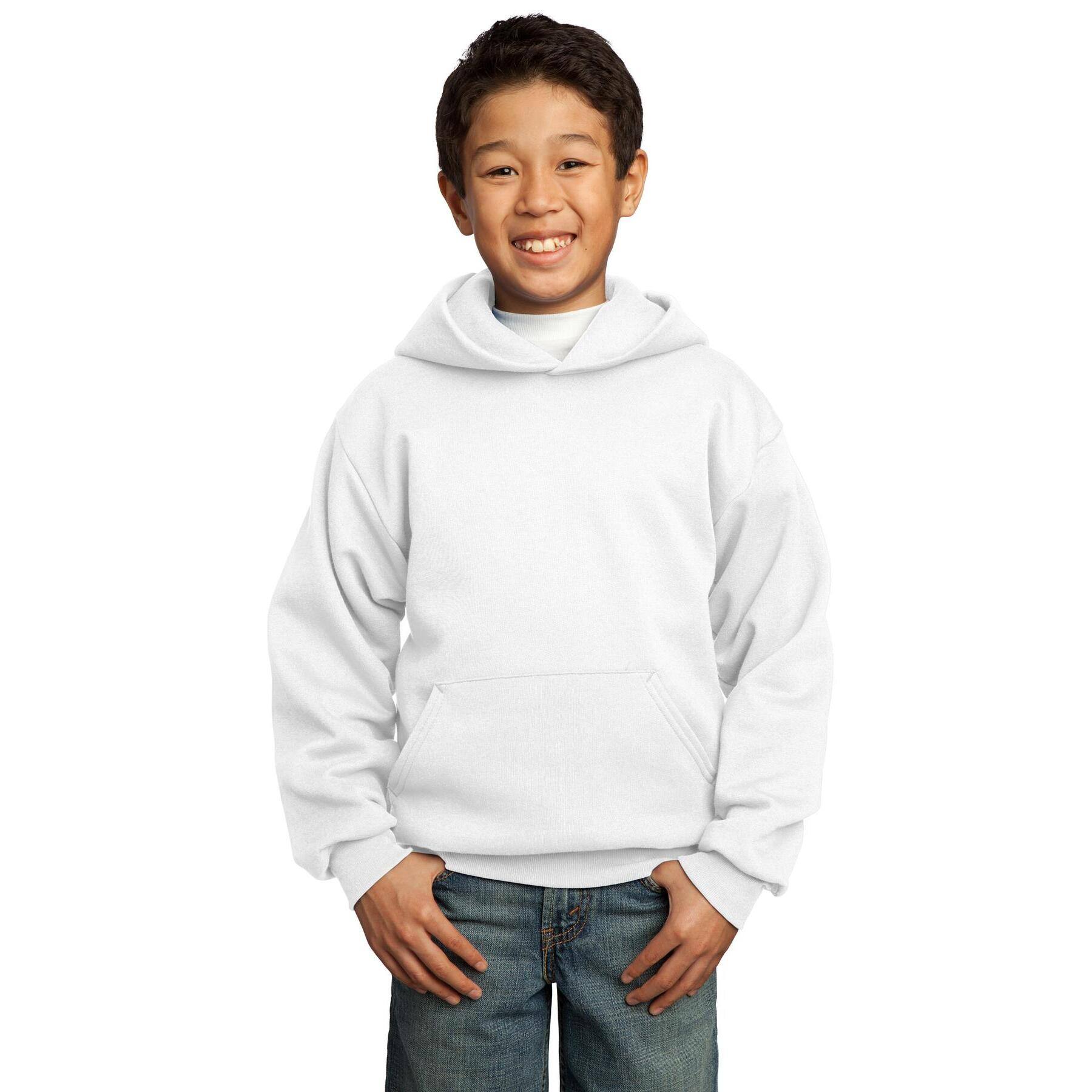 Port & Company® Neutrals Youth Core Fleece Pullover Hooded Sweatshirt