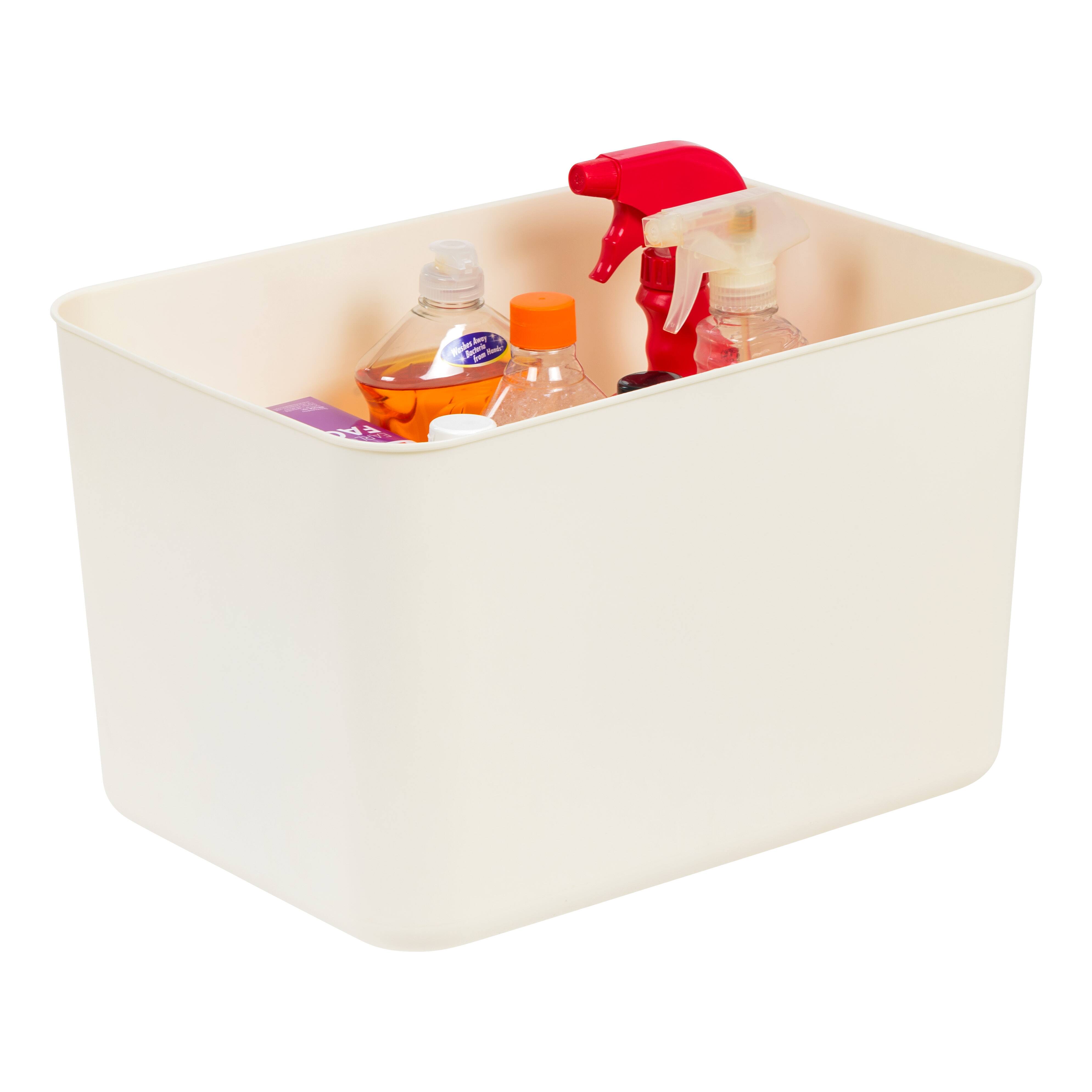 IRIS&#xAE; Large Cream Nestable Storage Organizer Bins, 4ct.