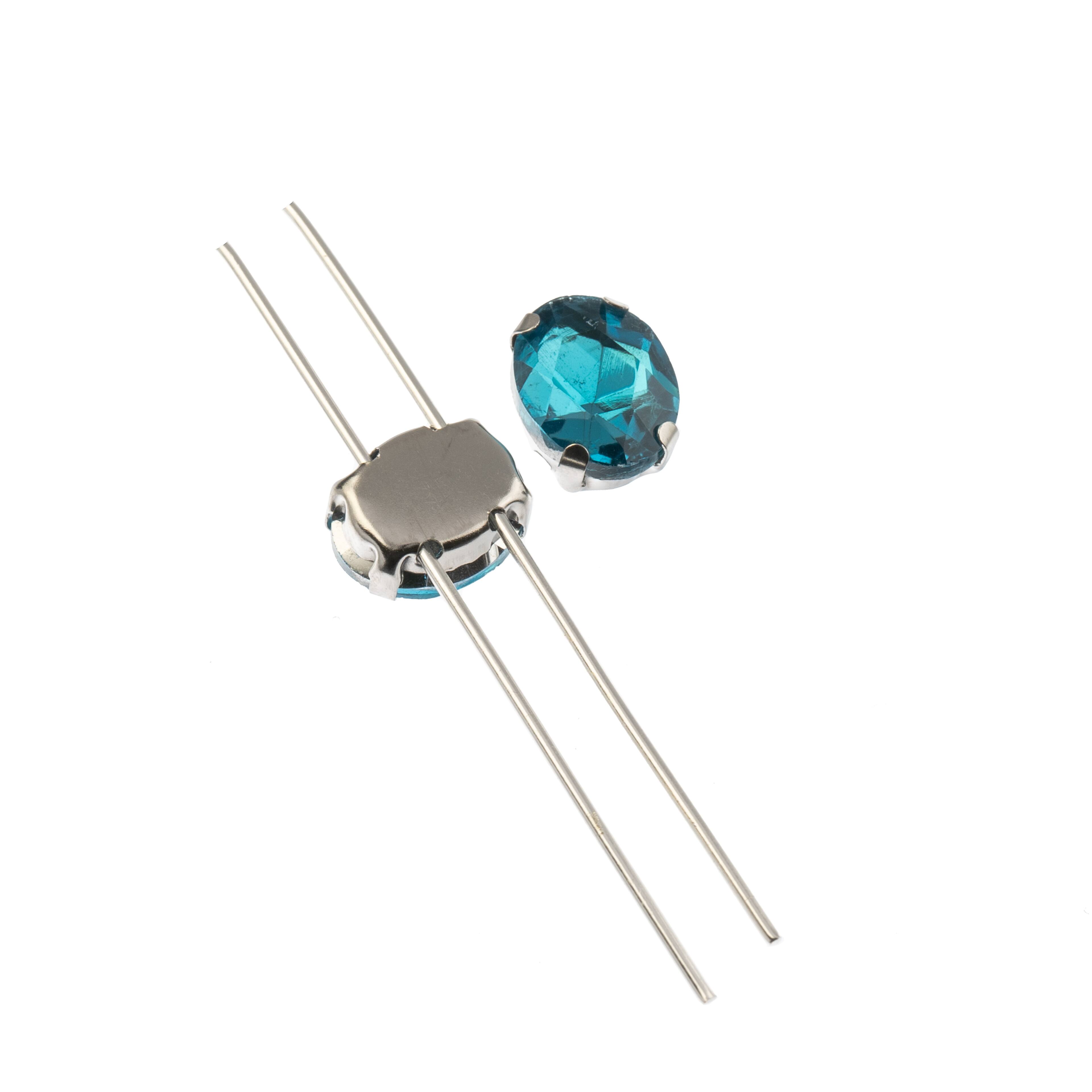 John Bead Crystal Lane 10mm Sew-On Rhinestones, 8ct.