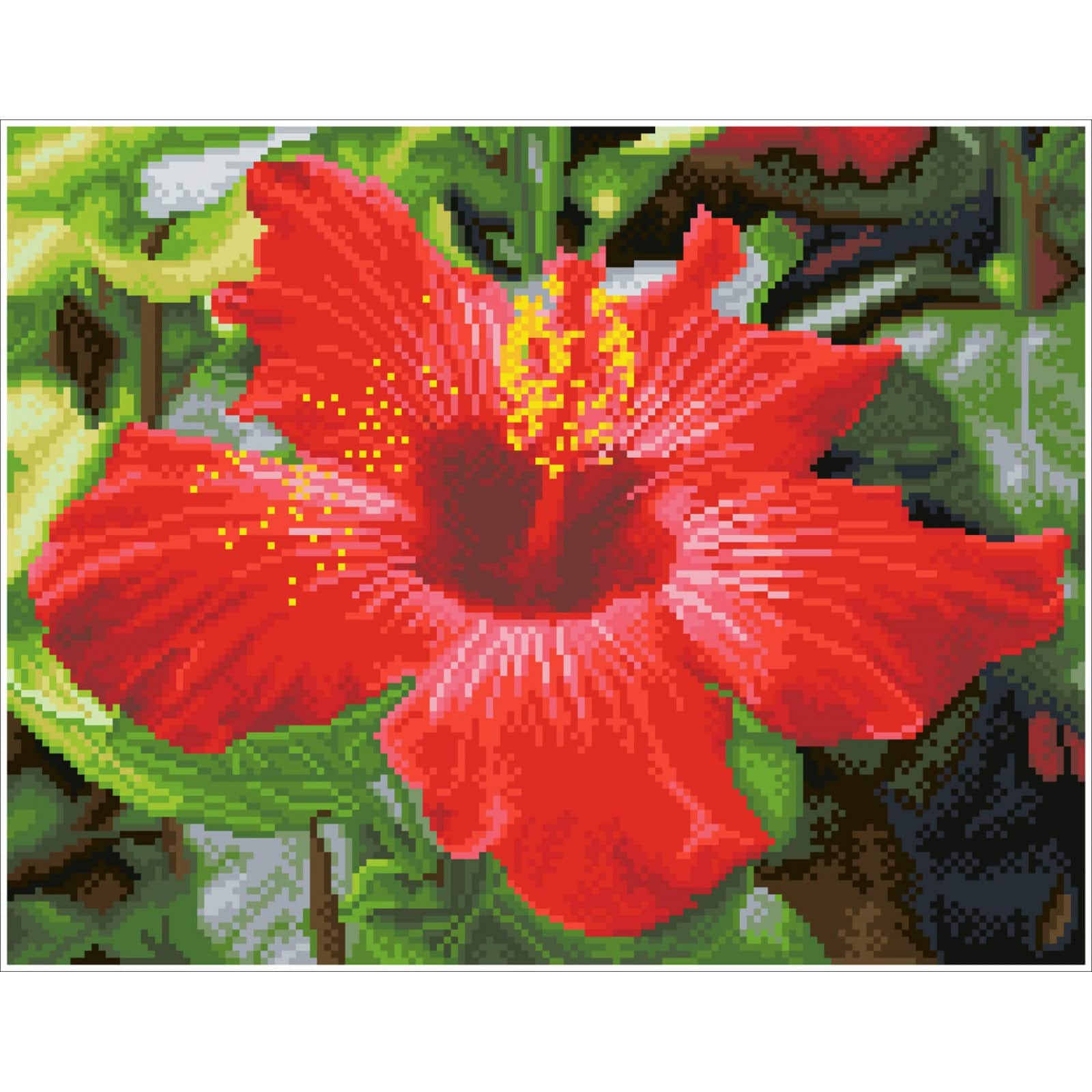 Diamond Dotz&#xAE; Intermediate Hibiscus in Bloom Diamond Painting Kit