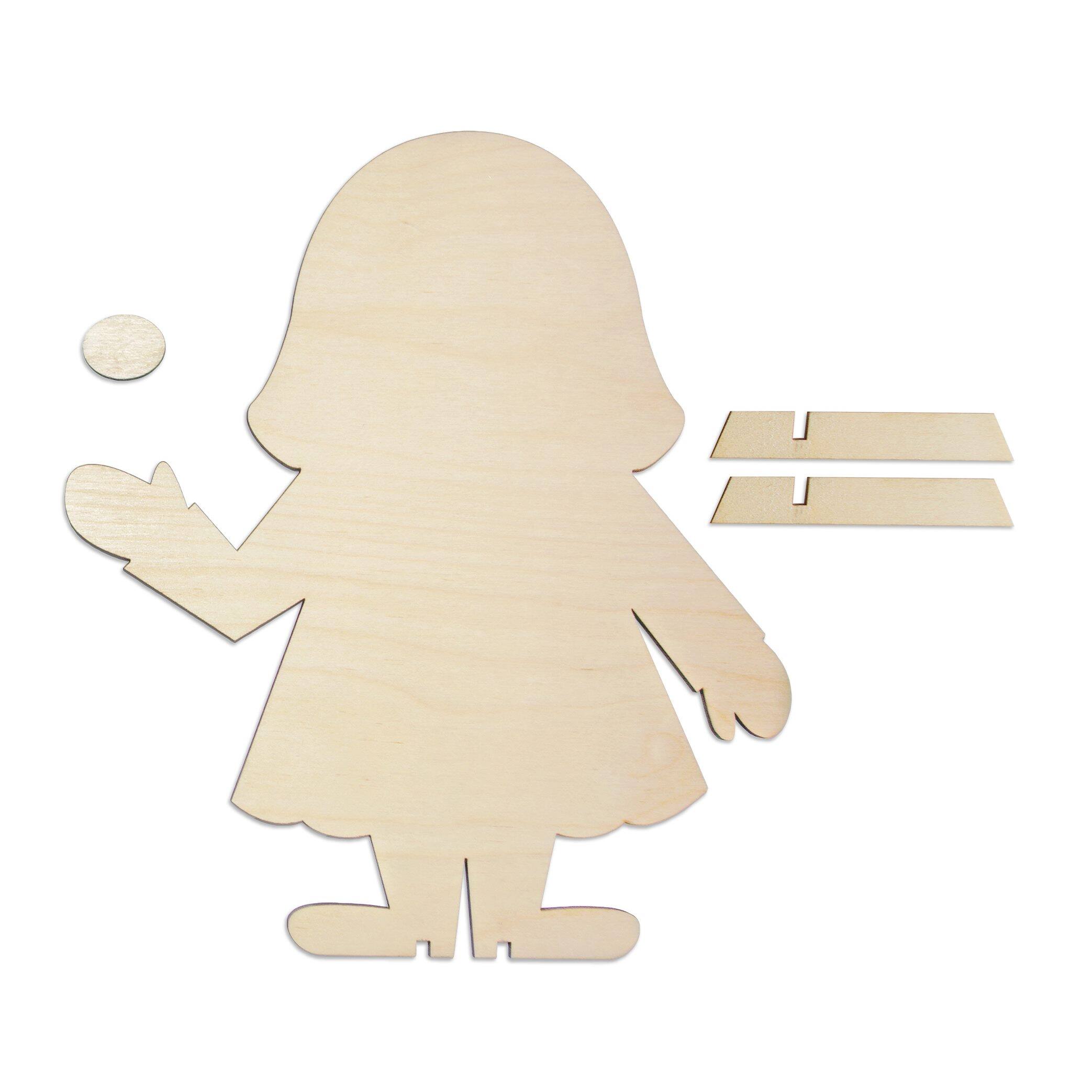 Leisure Arts&#xAE; Wooden Gnome Girl Basics Kit