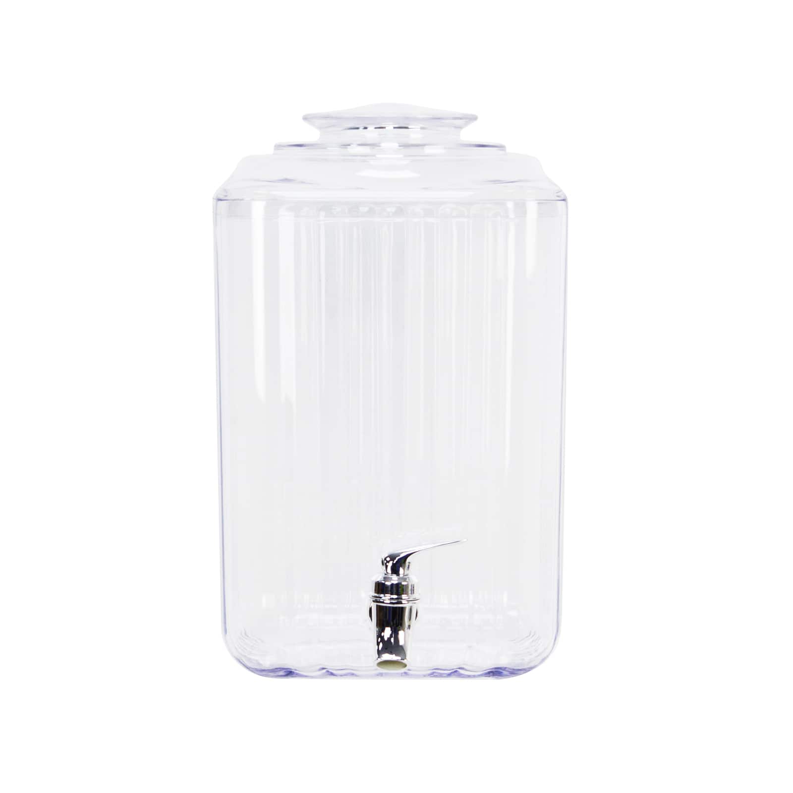 Mainstays Diner Beverage Dispenser with Lid beautiful clear crystal Plastic 