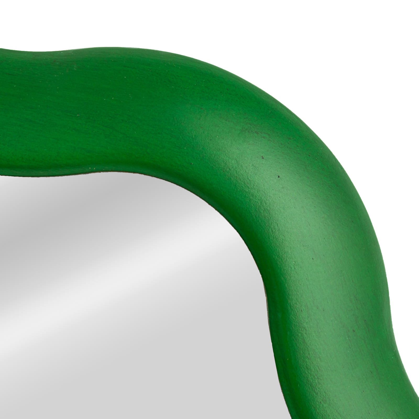 Hello Honey® 23.75" Green Scalloped Wavy Wall Mirror