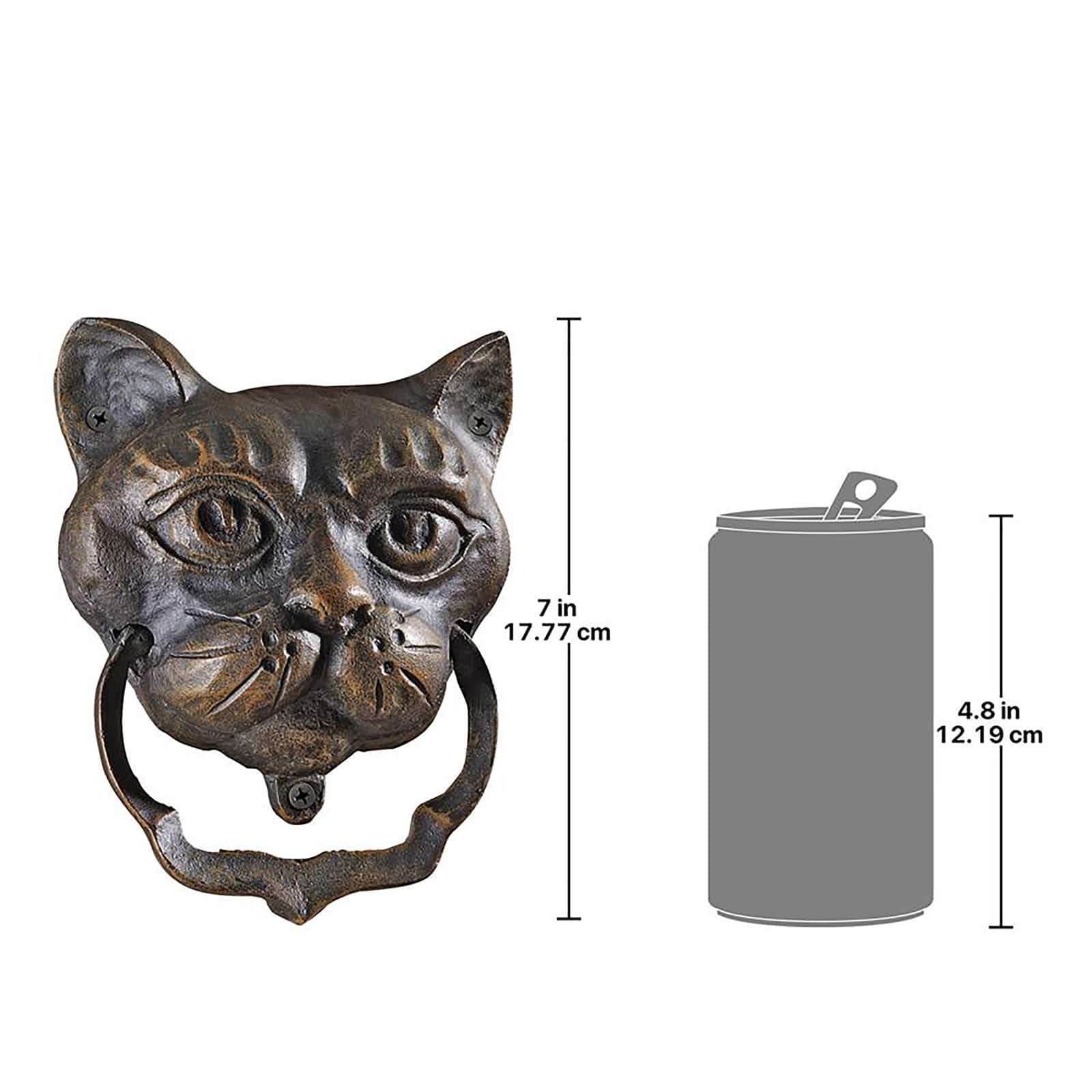 Design Toscano Black Cat Authentic Foundry Iron Door Knocker
