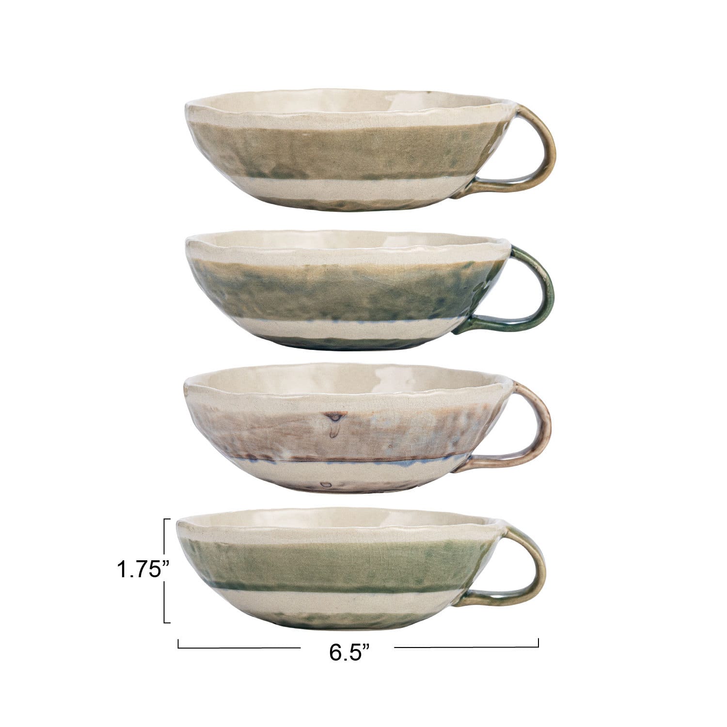 Hello Honey&#xAE; 1.75&#x22; Multicolor Stoneware Mug Set