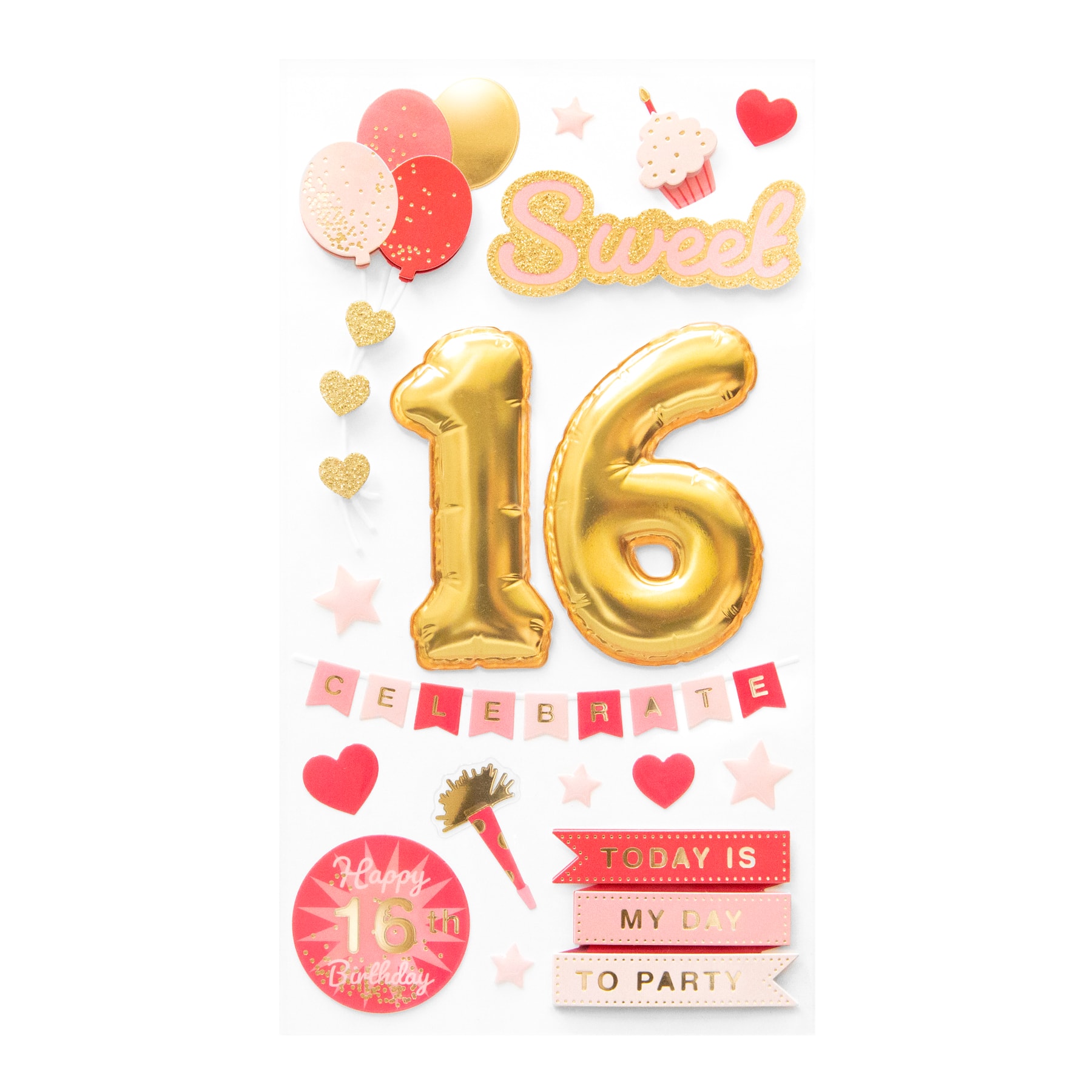 Sweet 16 Dimensional Stickers by Recollections&#x2122;