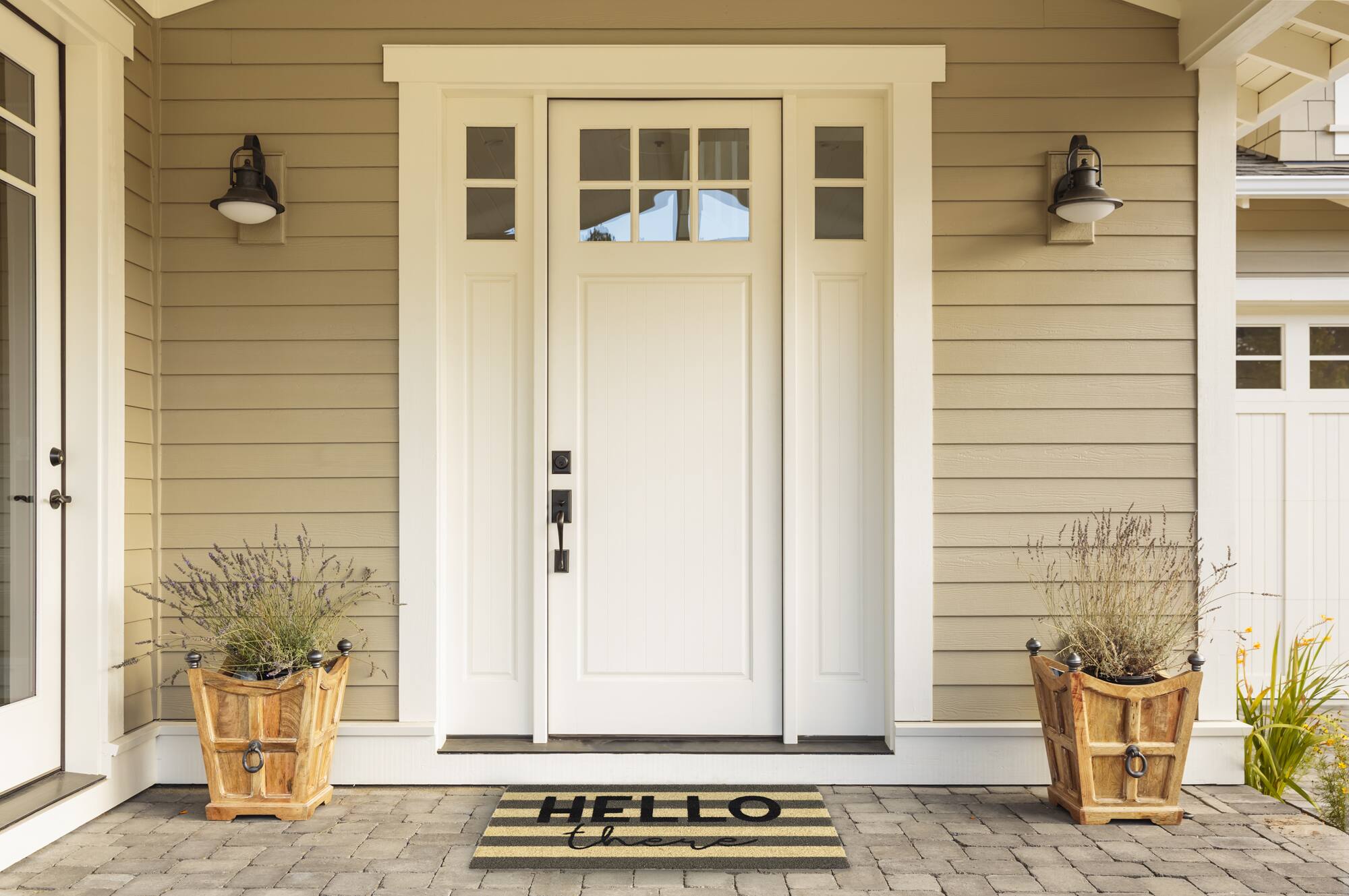 DII® Hello There Striped Doormat