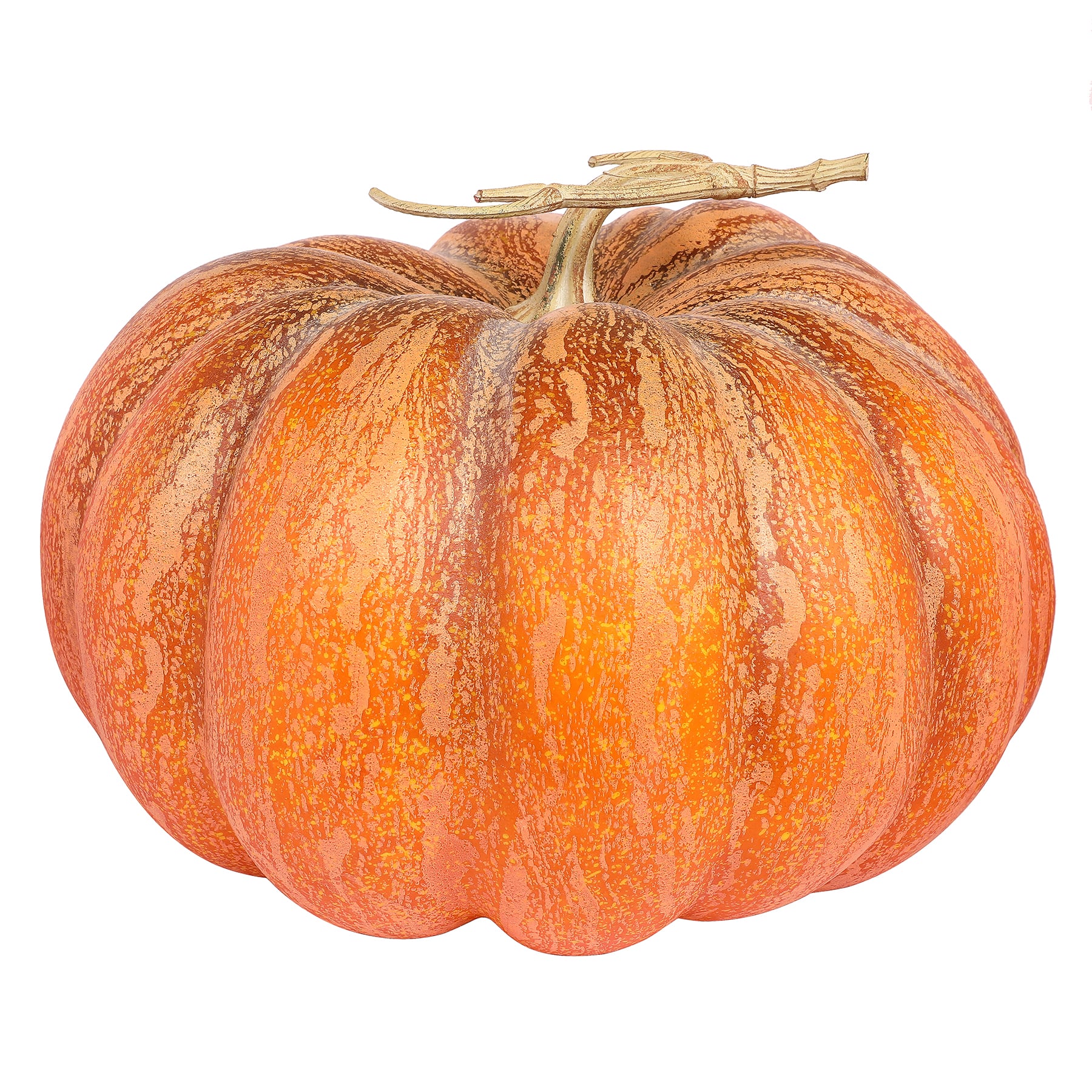 11&#x22; Orange-Green Flat Pumpkin by Ashland&#xAE;