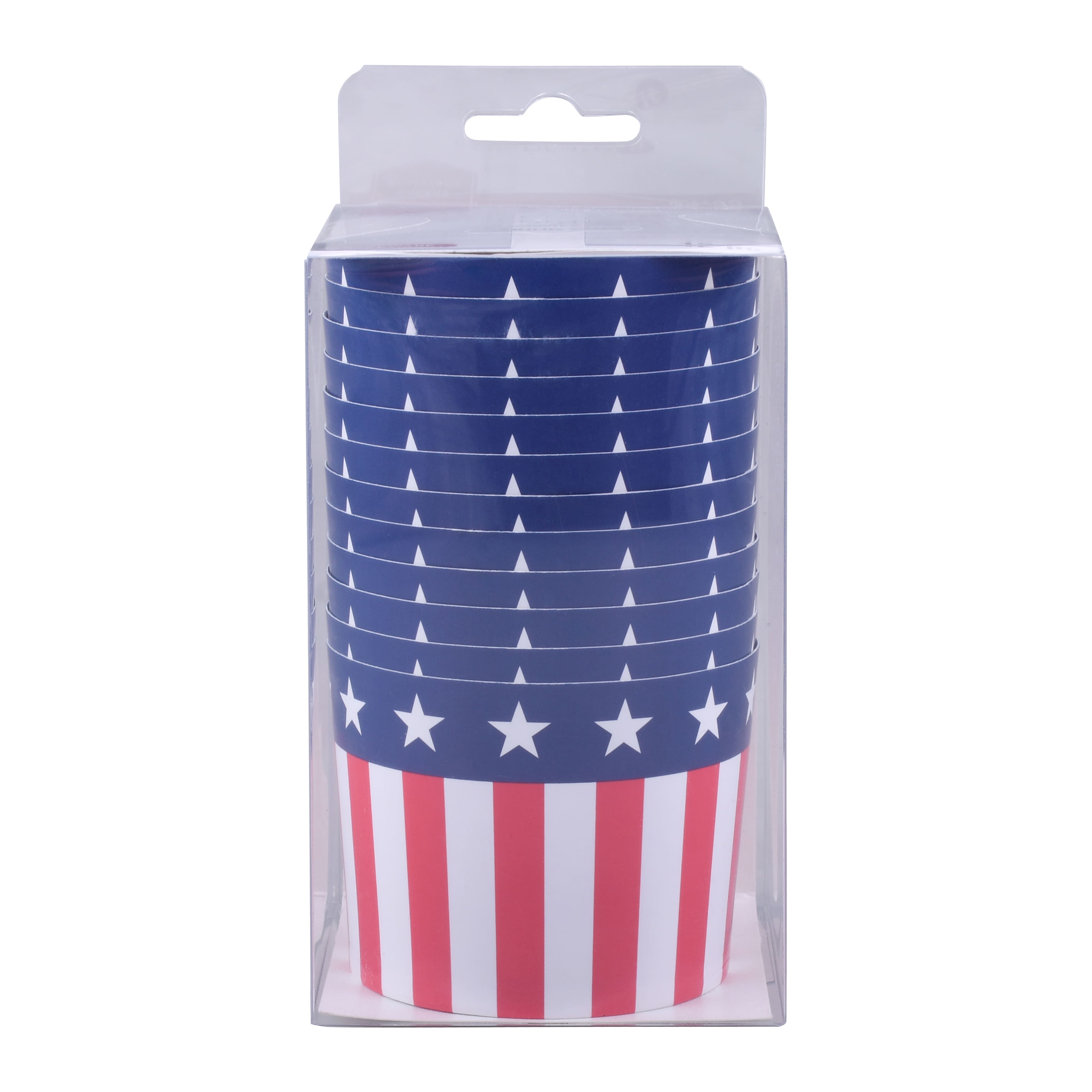 Red, White &#x26; Blue Stars &#x26; Stripes Baking Cups, 12ct. by Celebrate It&#xAE;