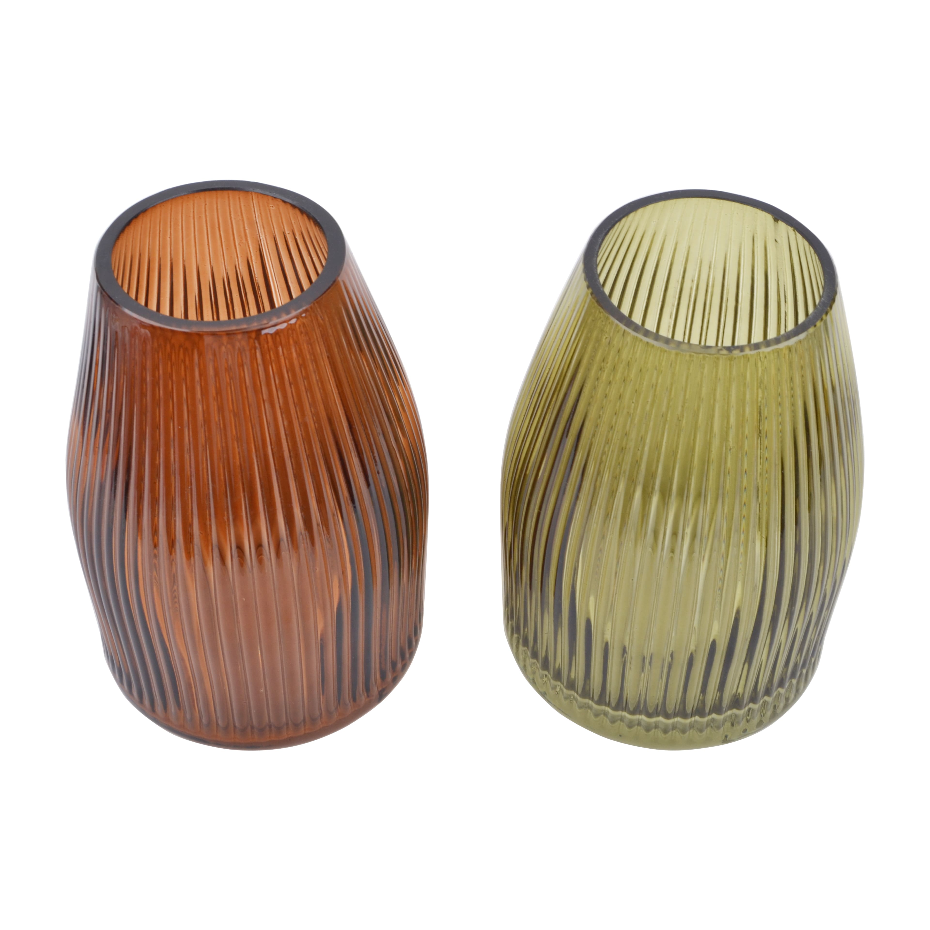 Assorted 7&#x22; Ribbed Glass Vase by Ashland&#xAE;