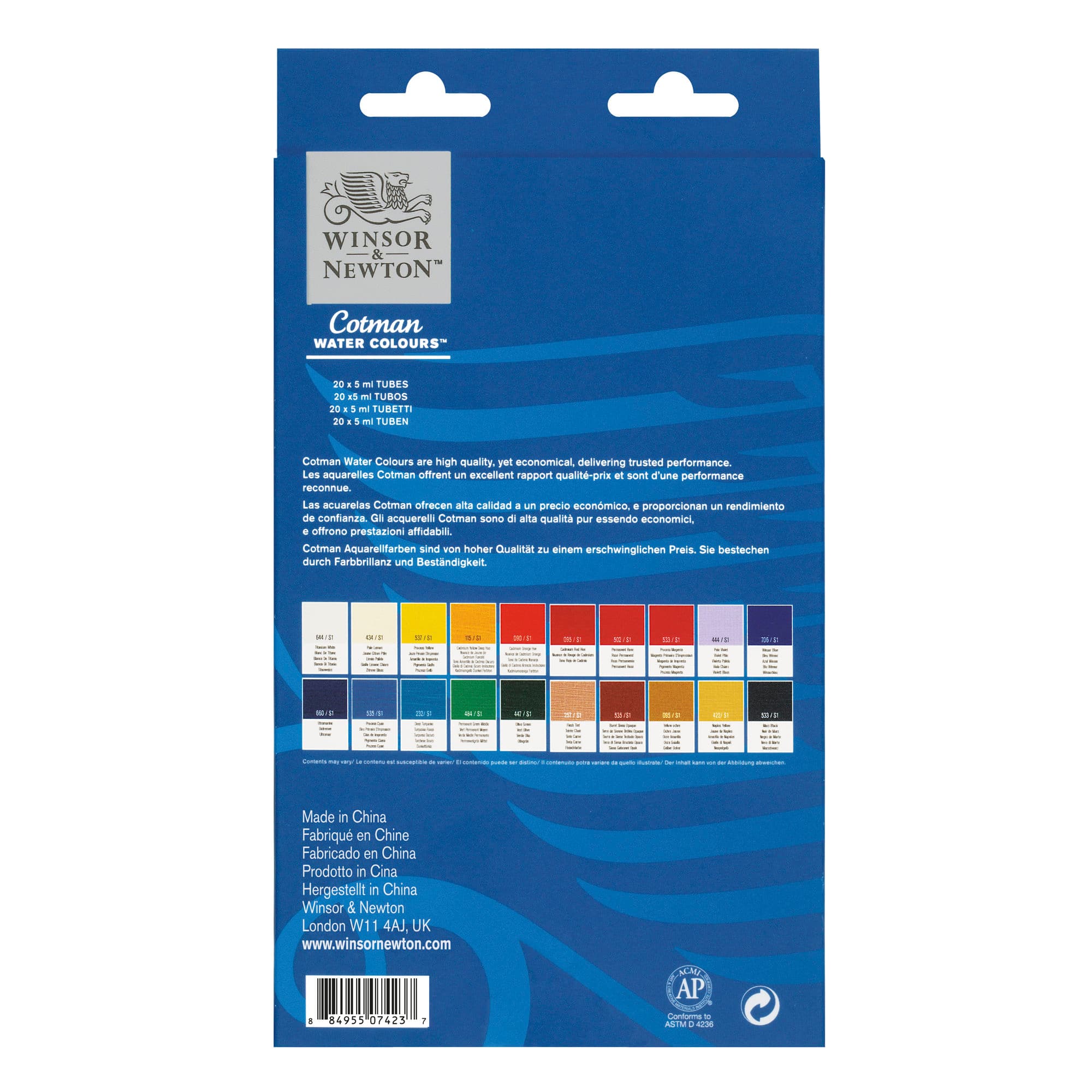 Winsor & Newton™ Cotman Water Colours™ 20 Colour Paint Set
