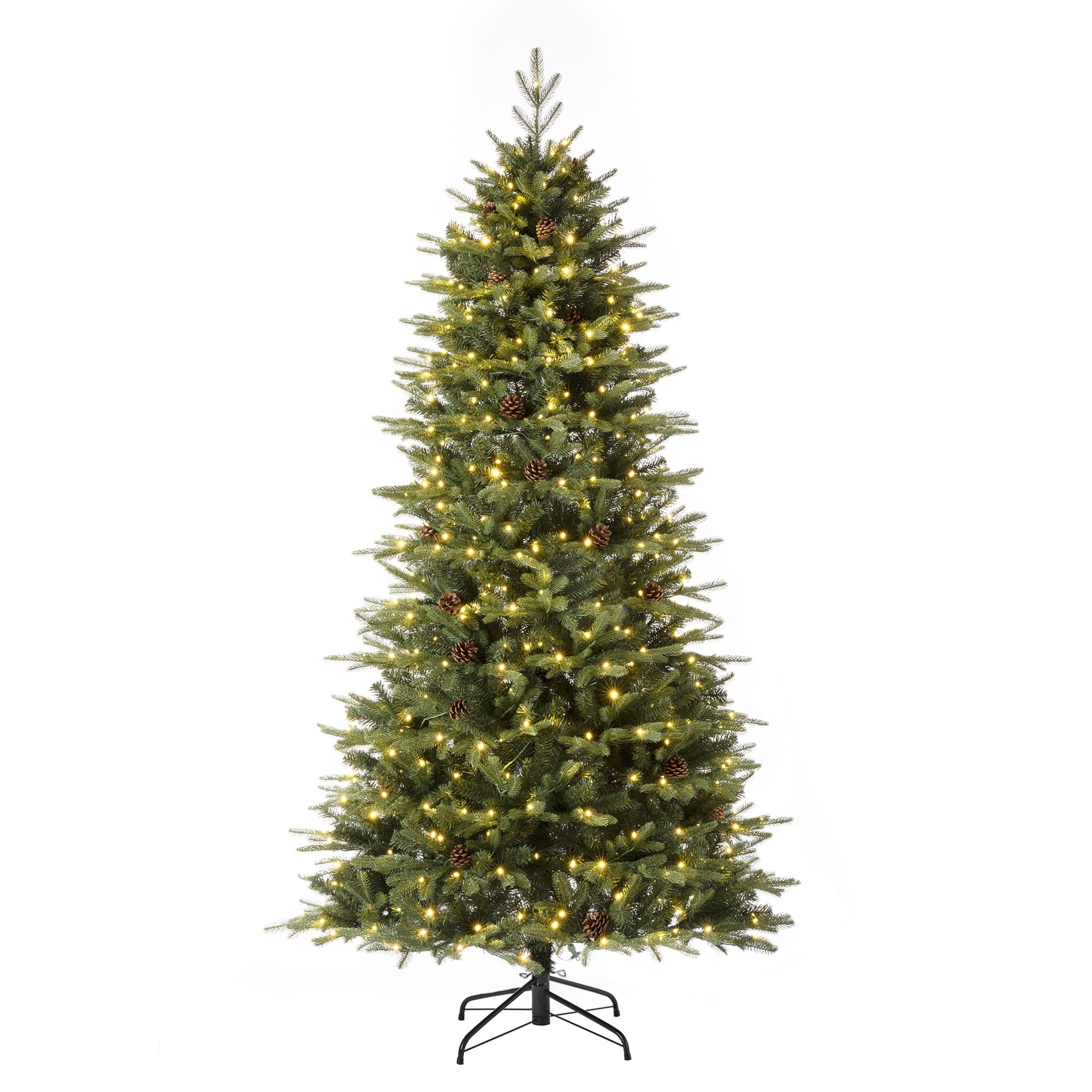 7ft. Pre-Lit Fir Artificial Christmas Tree, Color Changing LED Lights