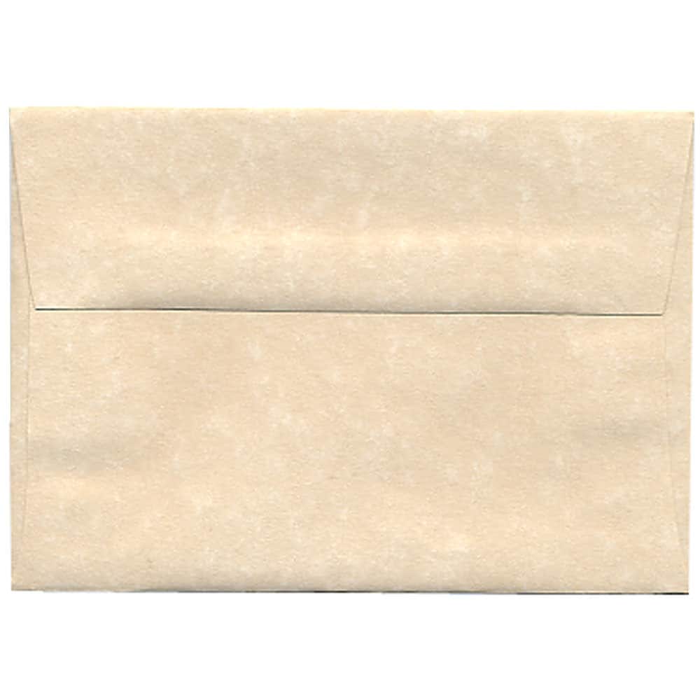 JAM Paper 3.62&#x22; x 5.12&#x22; Blank Greeting Cards Set with Parchment Envelopes, 25ct.
