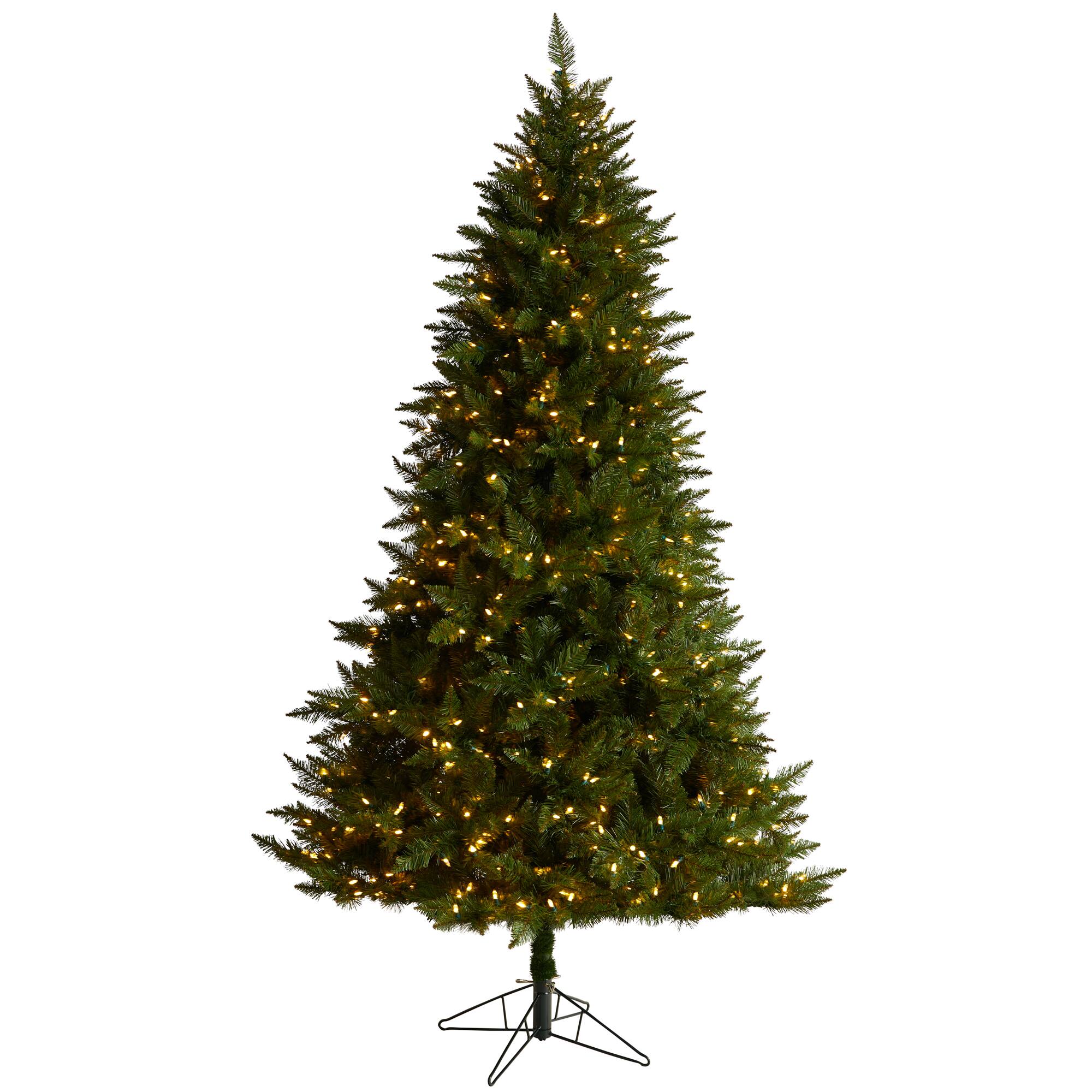 7.5ft. Pre-Lit Vermont Spruce Artificial Christmas Tree, Color Changing LED Lights