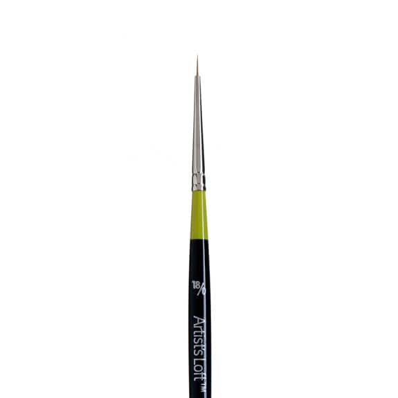 Golden Taklon Short Handle Round Brush by Artist&#x27;s Loft&#x2122; Vienna 