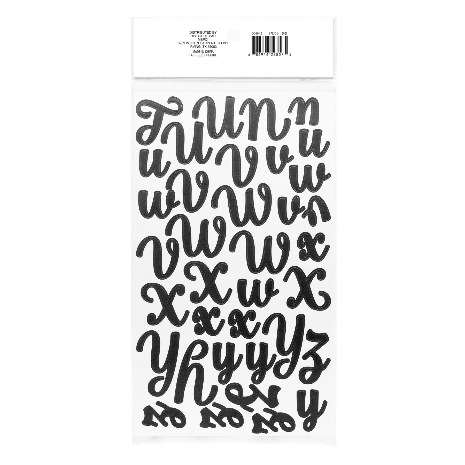 Black Script Alphabet Stickers by Recollections™ | Michaels