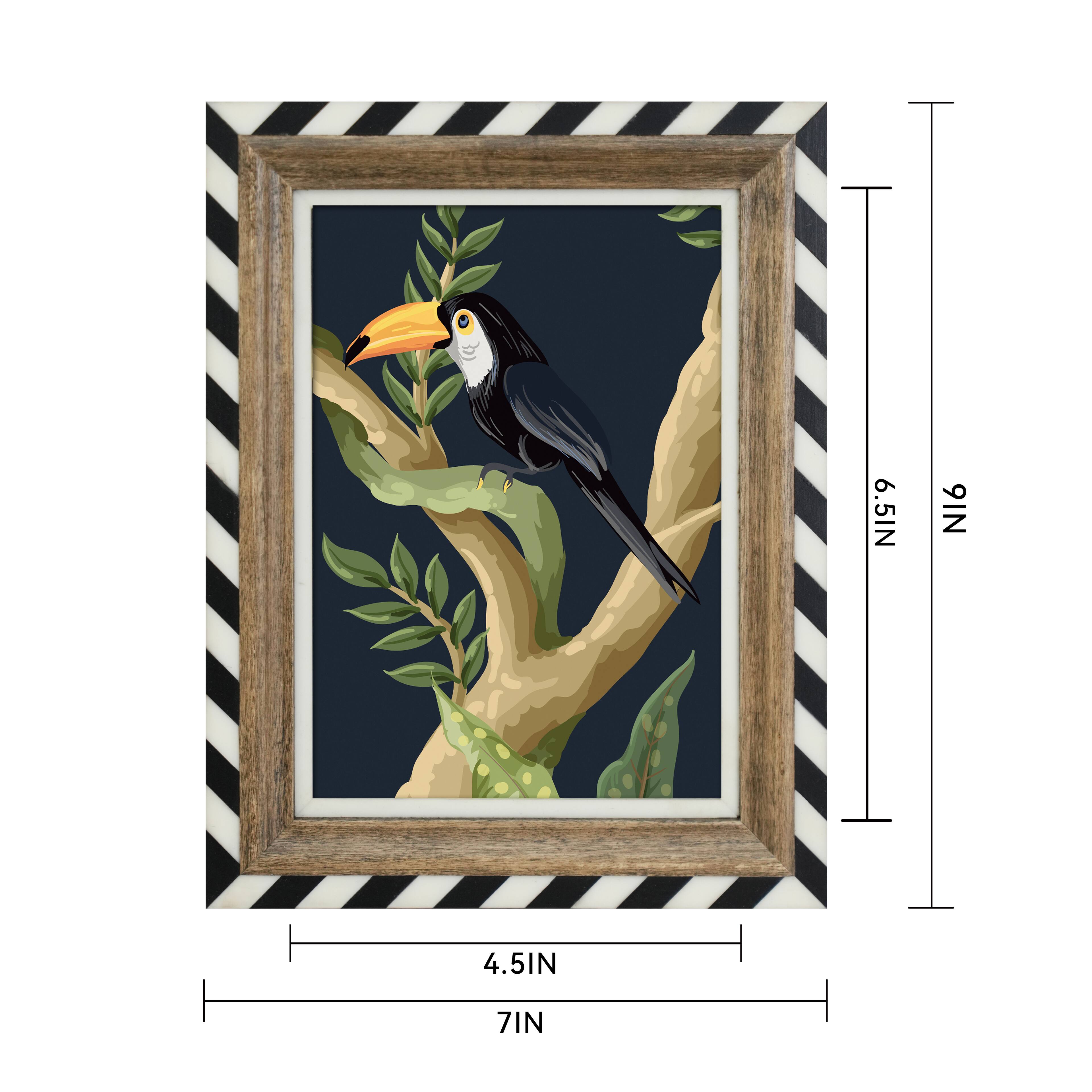 5" x 7" Black & White Stripe Tabletop Frame by Ashland® 