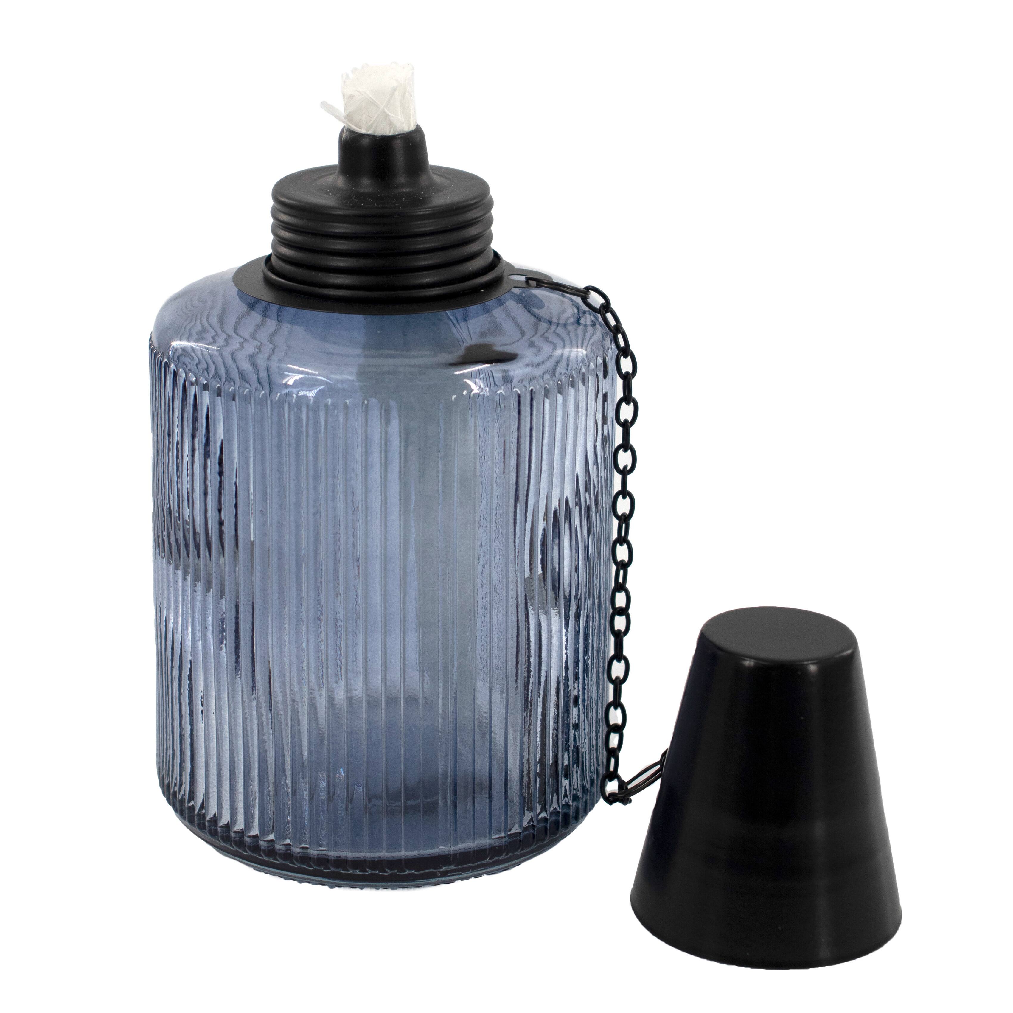 Patio Essentials 6&#x22; Ribbed Glass Tabletop Torch