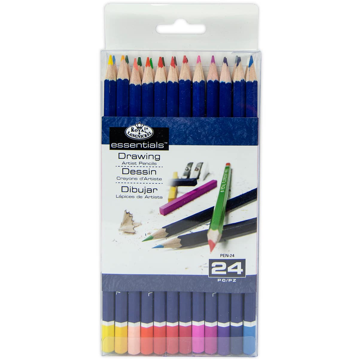 Royal & Langnickel® Essentials™ 24 Drawing Artist Colored Pencil Set