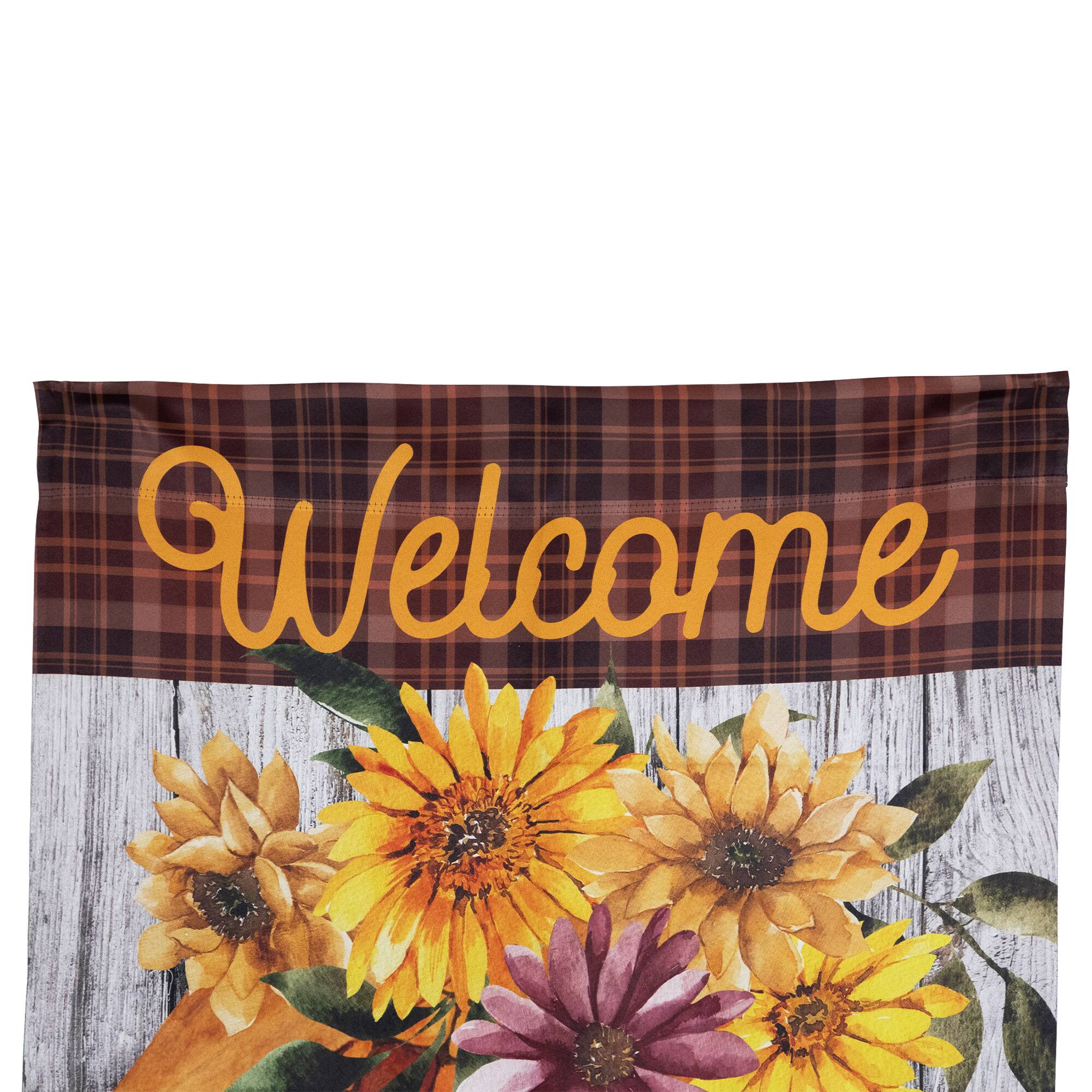 40" x 28" Indian Corn Welcome Fall Harvest Outdoor House Flag