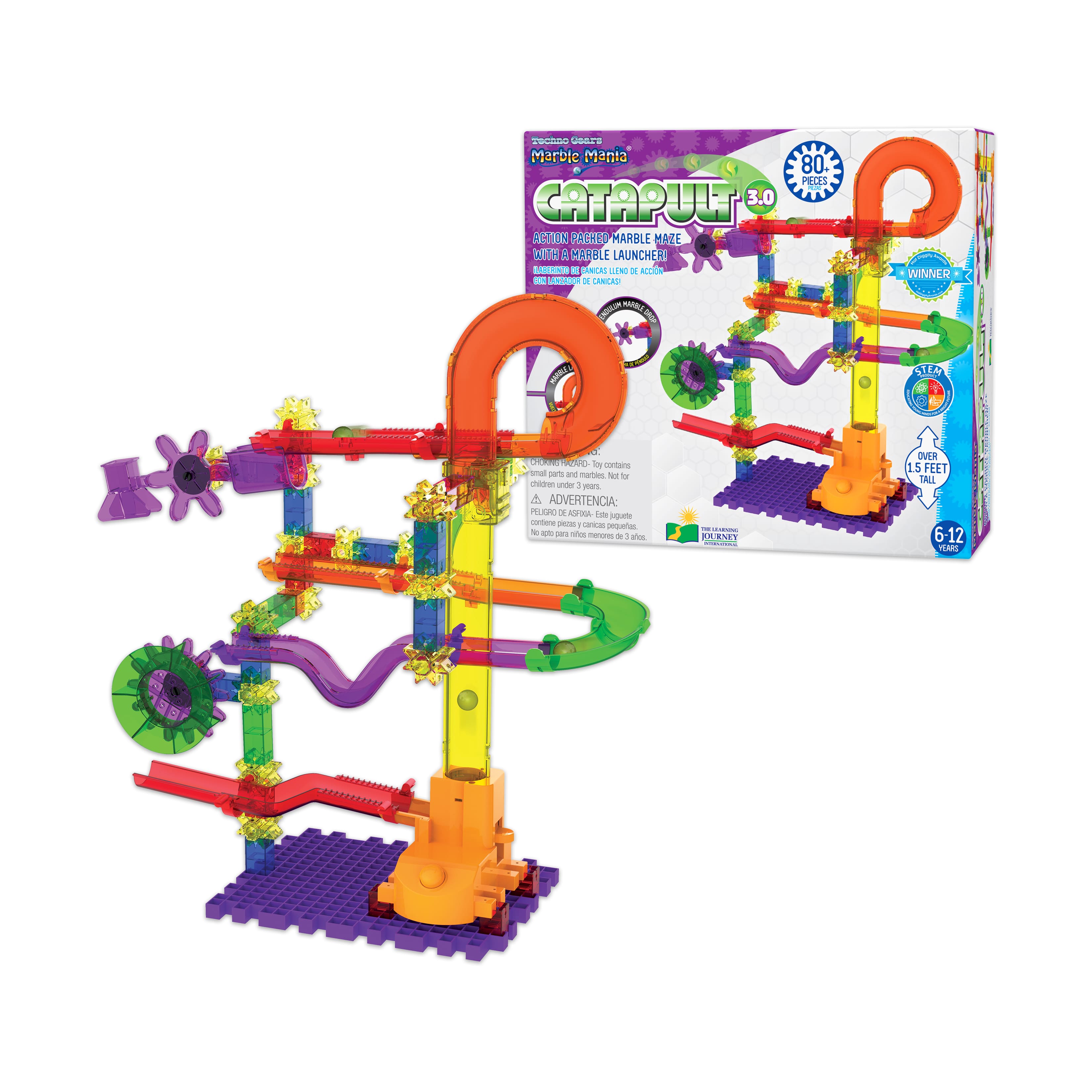 Techno Gears Marble Mania - Catapult 3.0: 80+ Pcs
