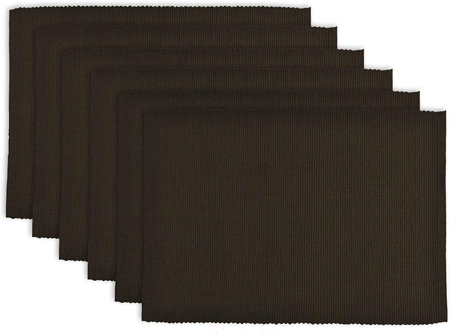 DII&#xAE; Ribbed Cotton Placemats, 6ct.