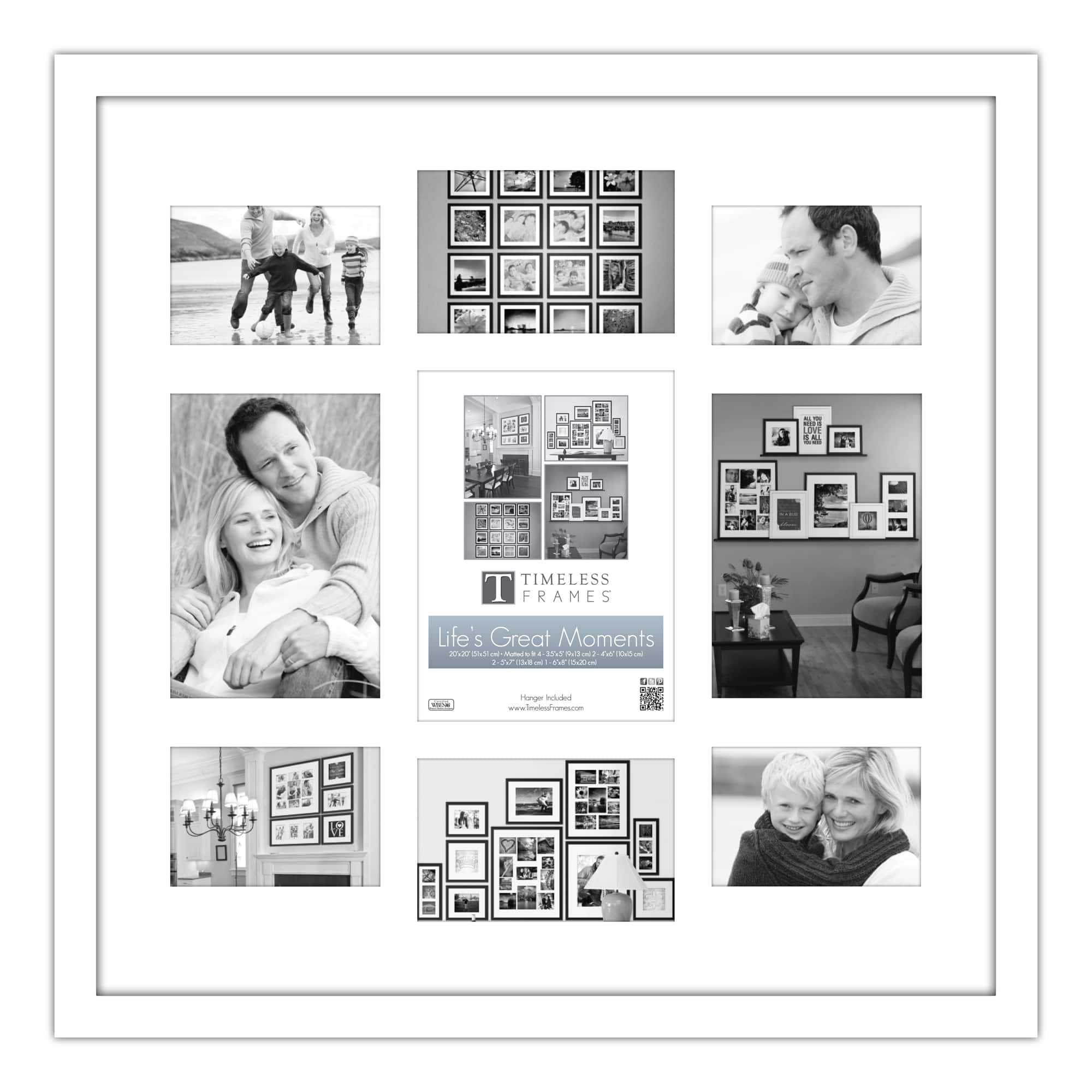 Timeless Frames® 5 Opening White Life's Great Moments Collage