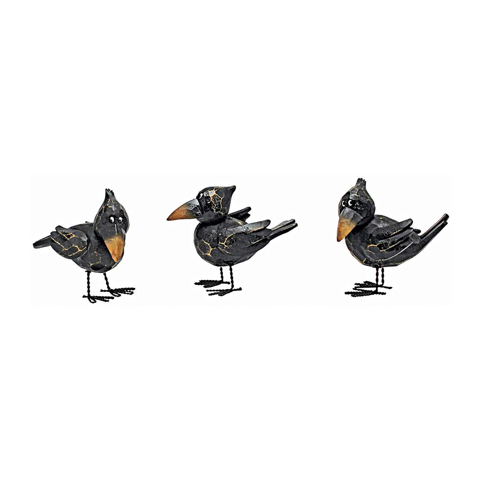 Design Toscano Myths &#x26; Legends Raven Statue Set