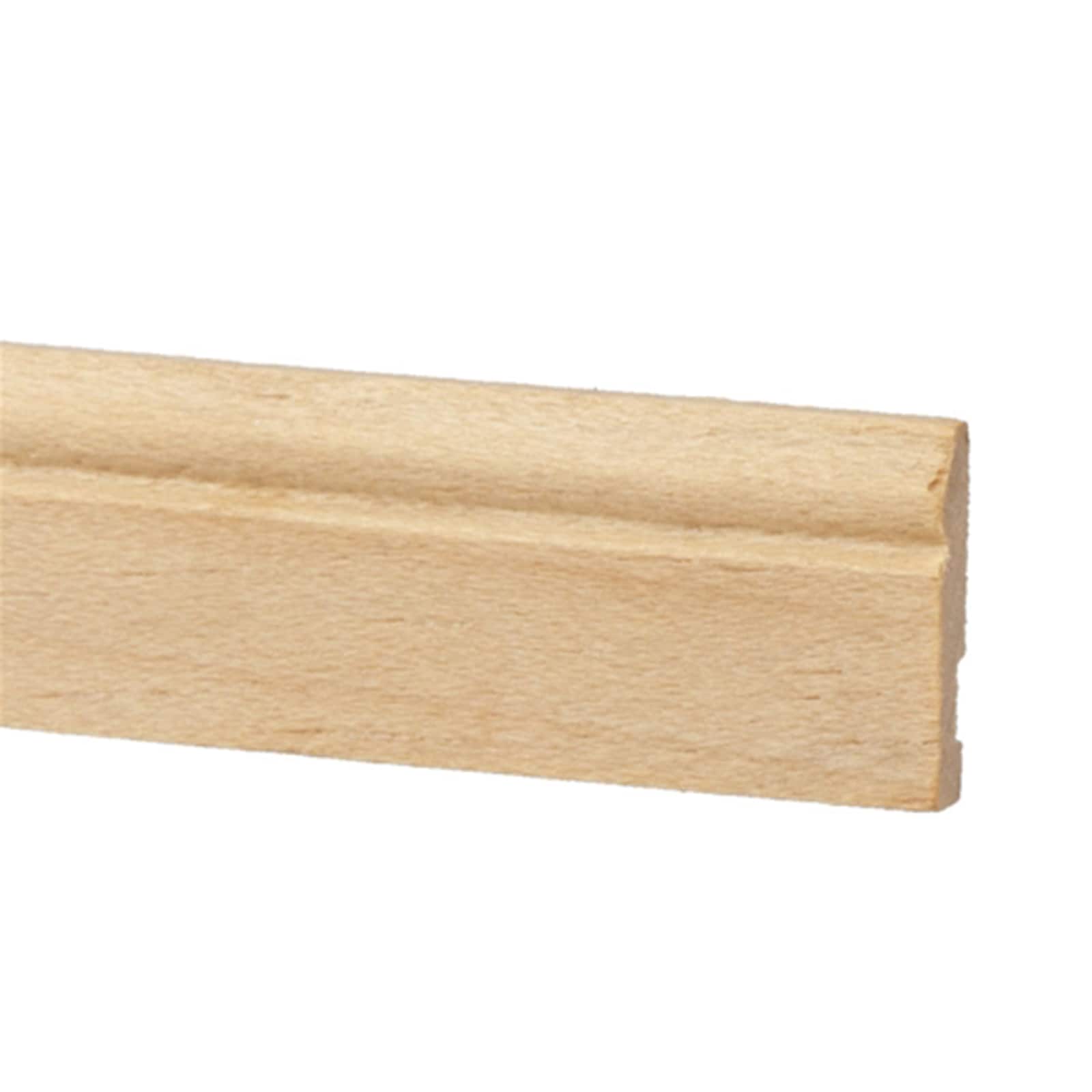 Houseworks&#xAE; 1/16&#x22; x 1/2&#x22; x 24&#x22; Baseboard Moulding, 3ct.