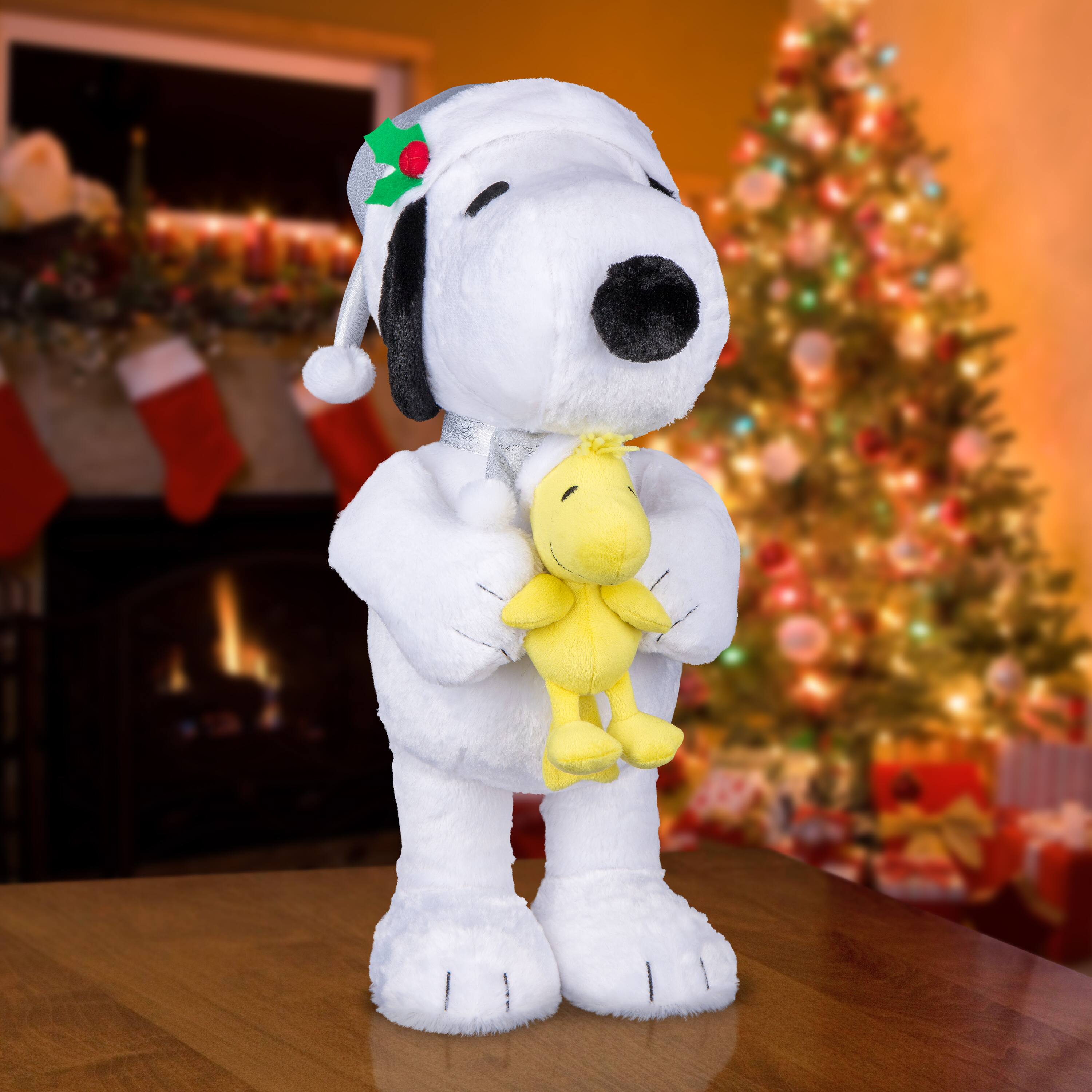 21 Plush Snoopy Woodstock Holiday Greeter Michaels