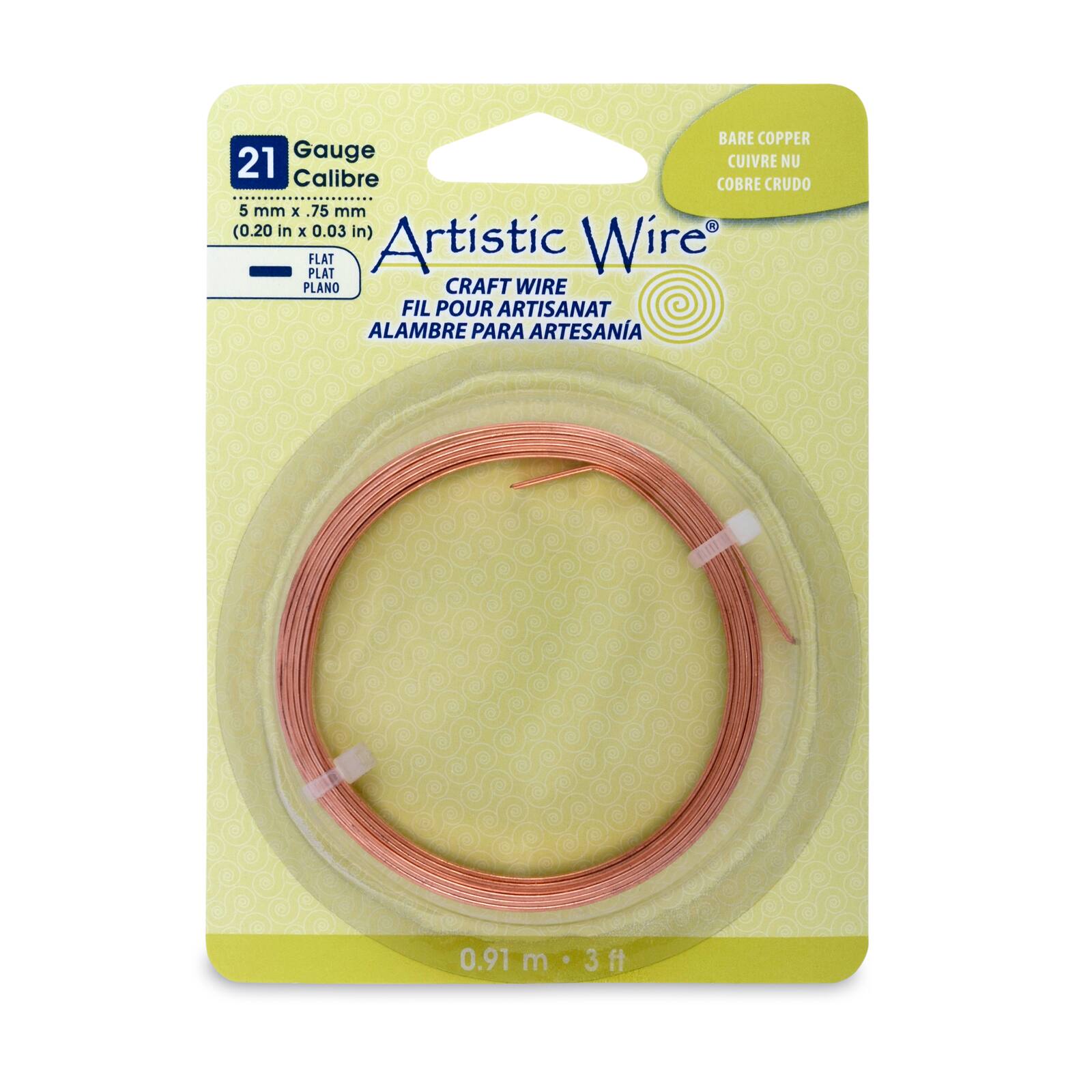 Artistic Wire&#xAE; 21 Gauge Flat Craft Wire