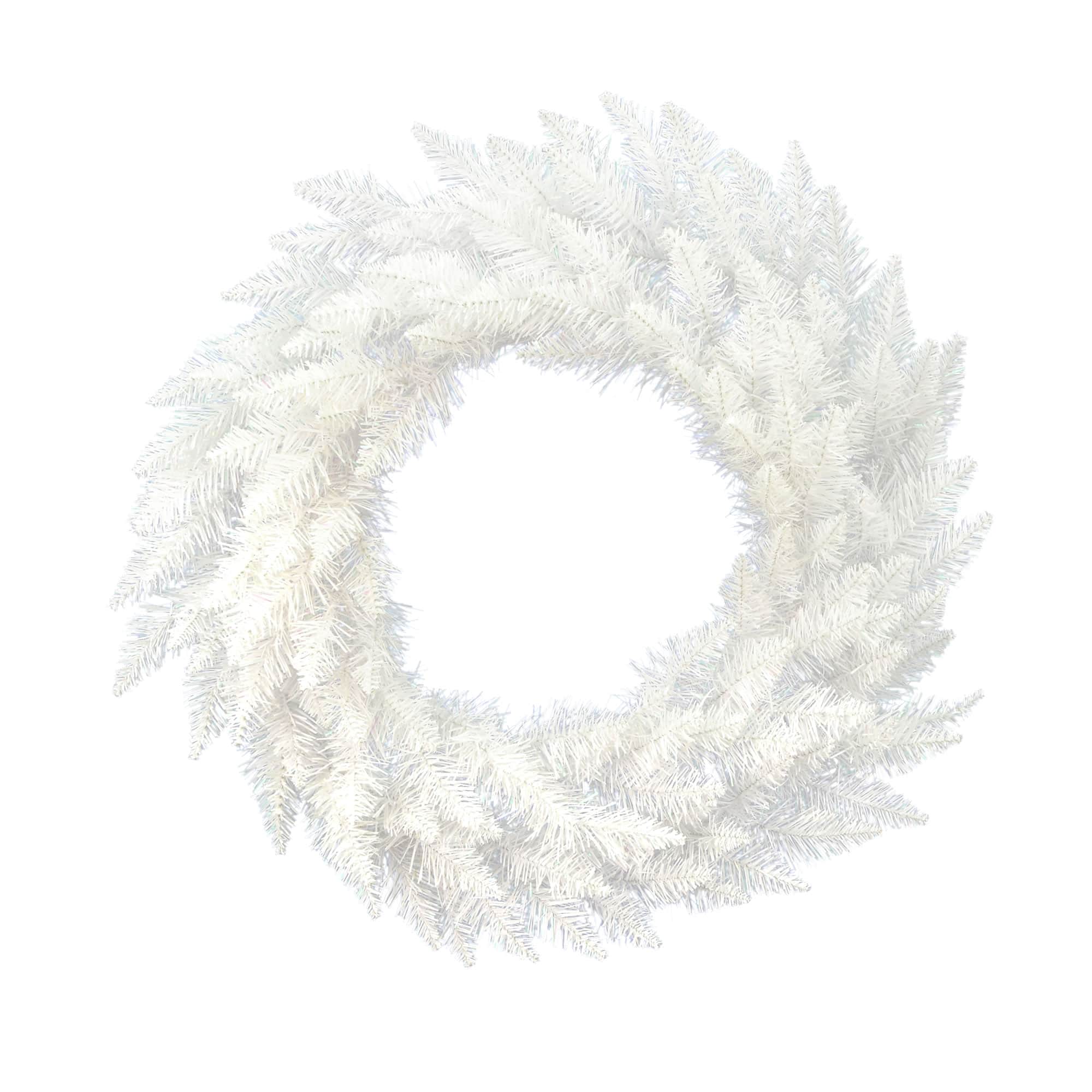 36" Sparkle White Spruce Wreath