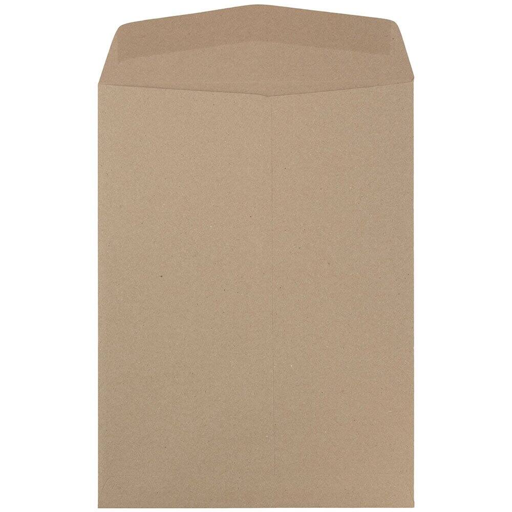 JAM Paper 10" x 13" Brown Kraft Paper Bag Open End Catalog Premium Envelopes