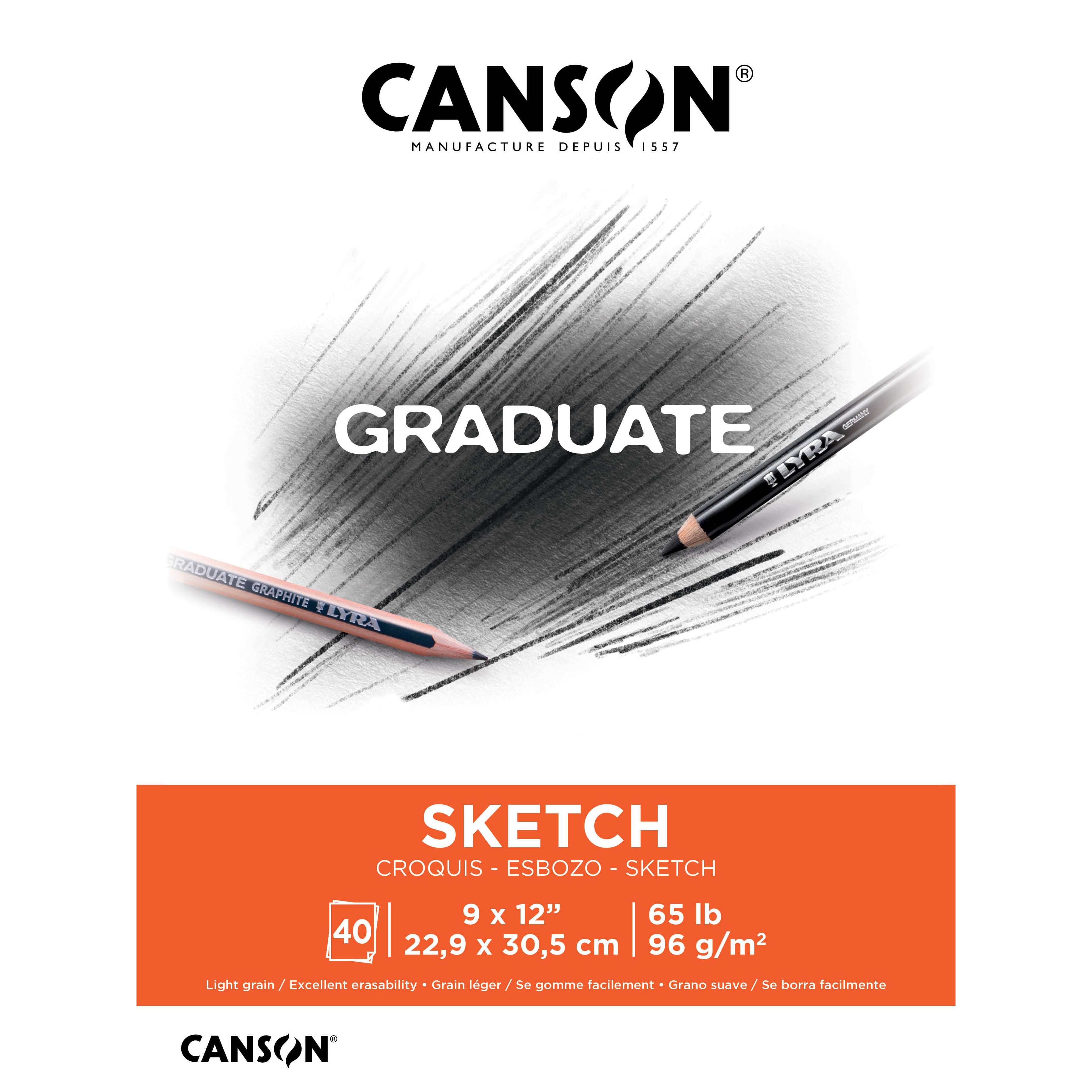 Canson® Graduate Foldover Bristol Pad, 9 x 12