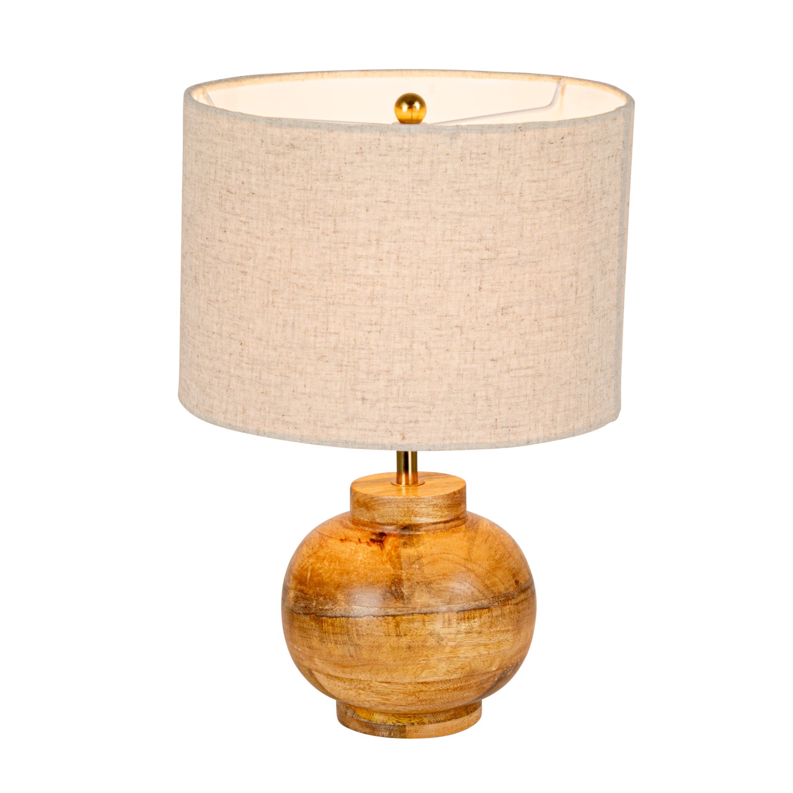 Hello Honey® 14.5" Natural Mango Wood Elegance Table Lamp, 2ct.