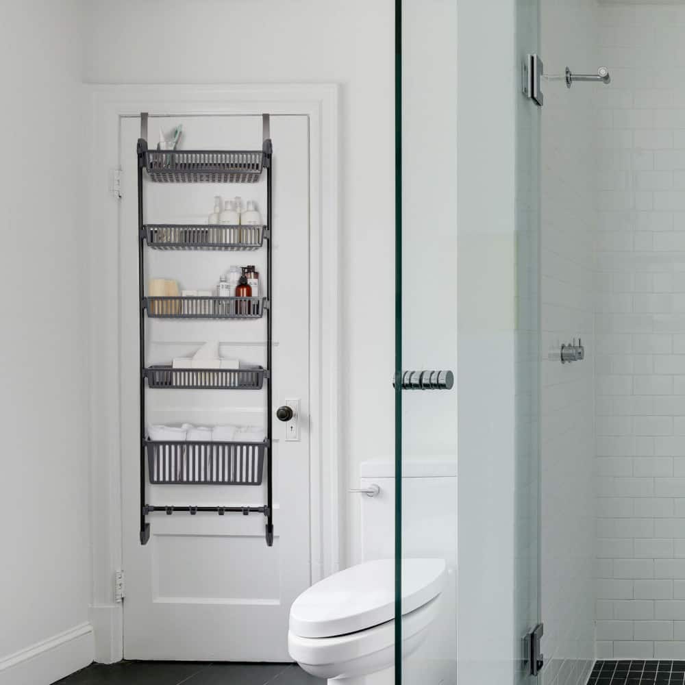 Household Essentials Over the Door Basket Storage Rack