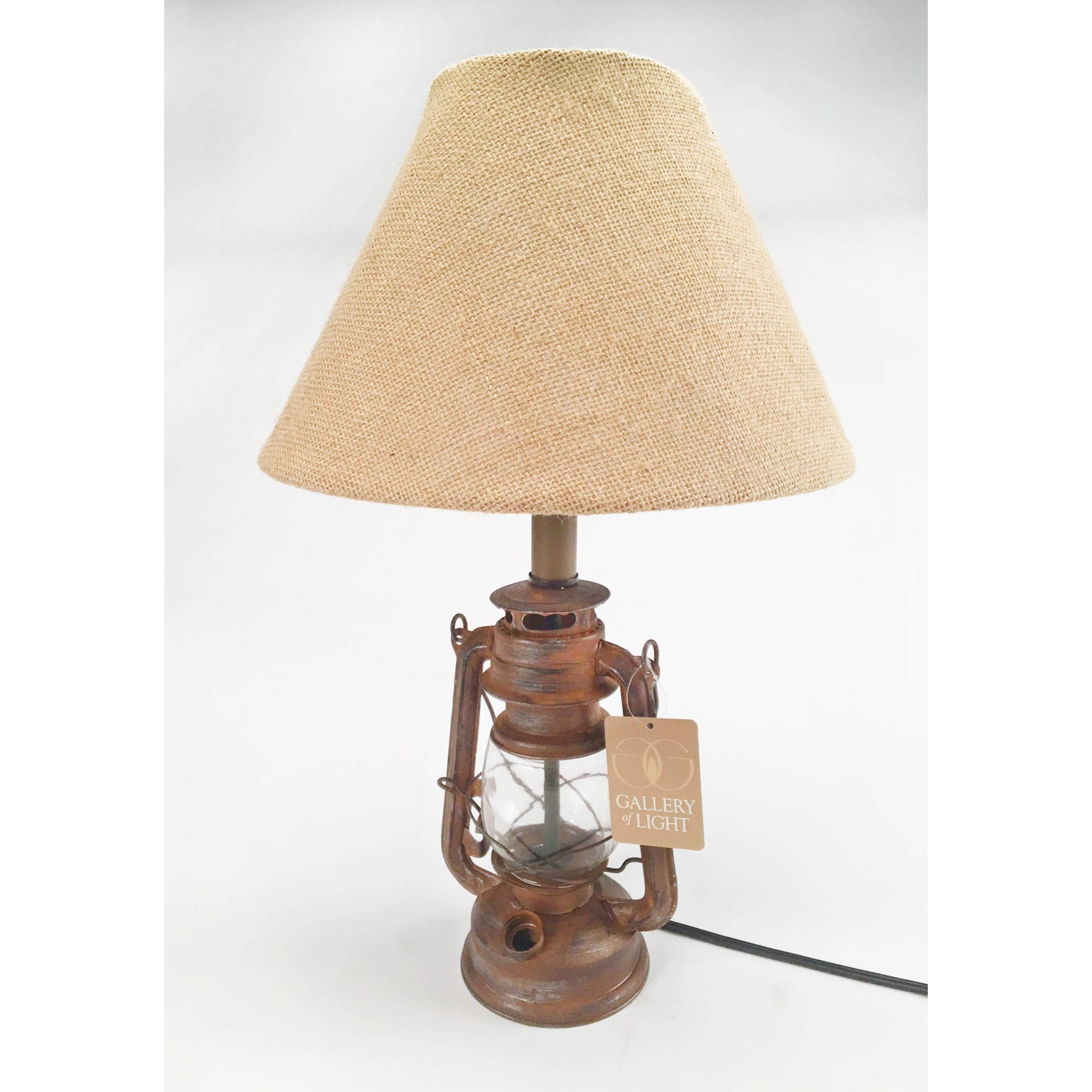 19&#x27;&#x27; Vintage Camping Lantern Table Lamp