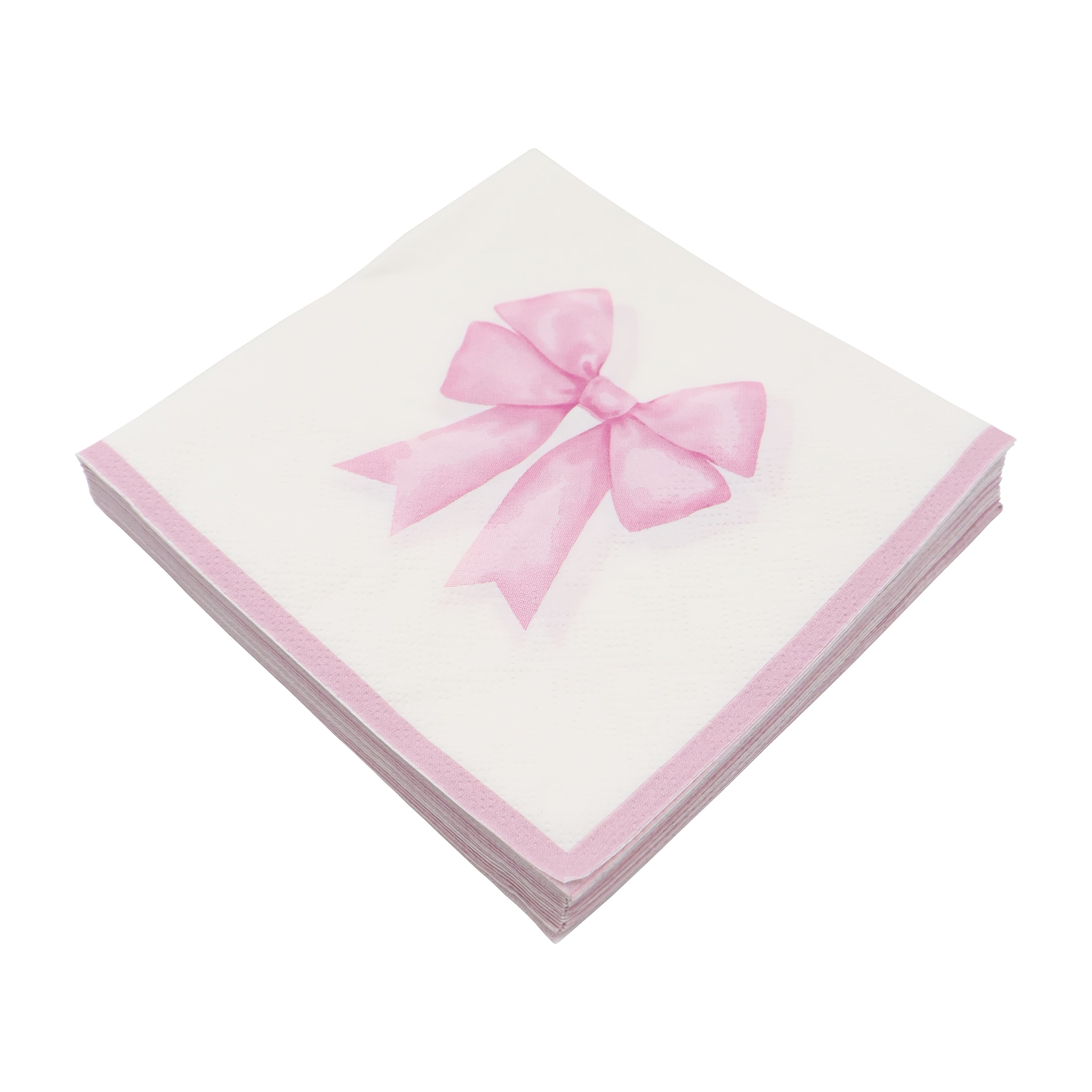 Pink Bow Paper Beverage Napkins, 20ct. by Celebrate It™