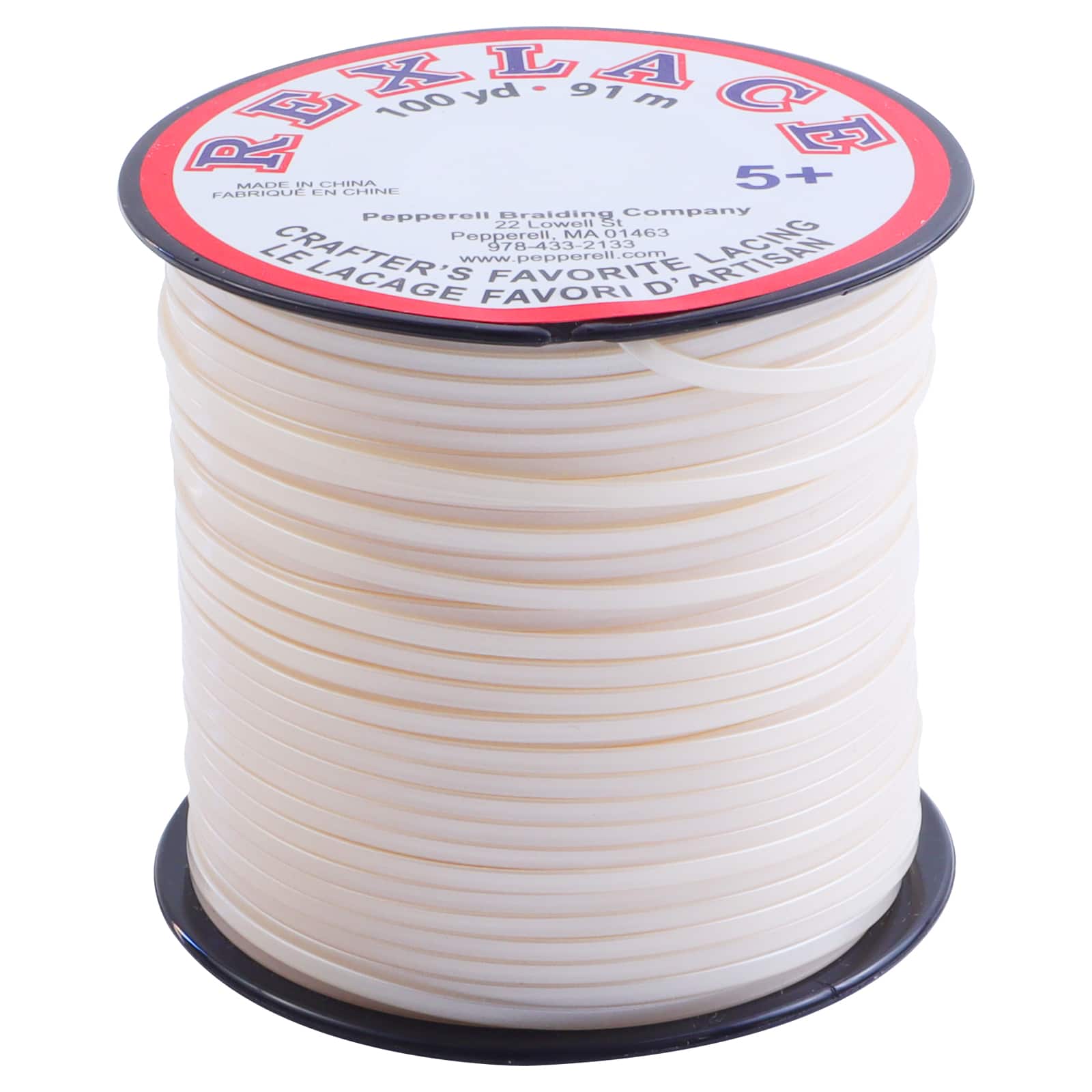 Rexlace Pearlized Pearl Lacing - 100 yd