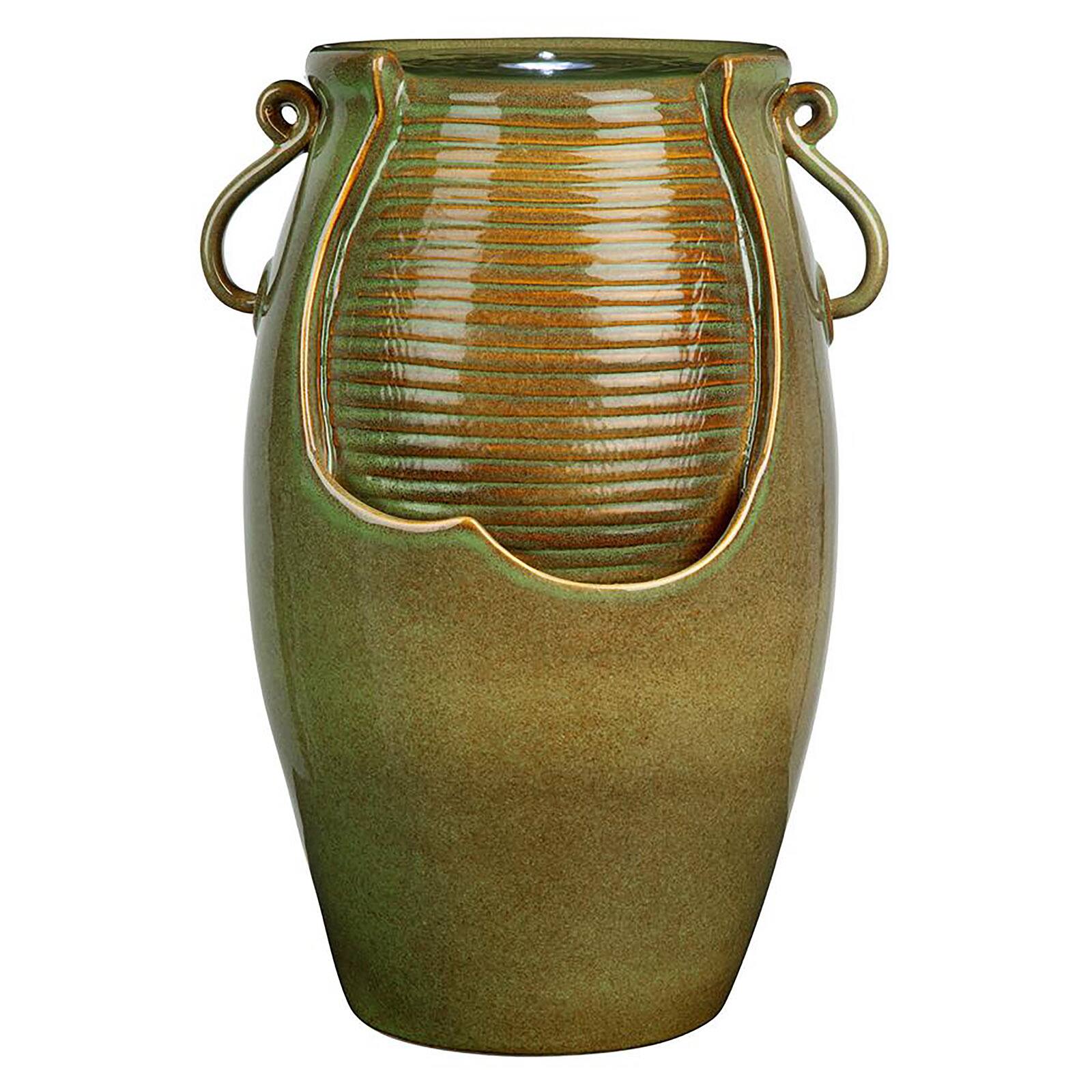 Design Toscano Ceramic Rippling Jar Garden Fountain
