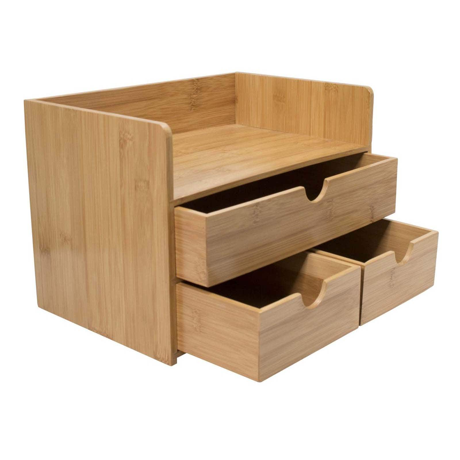 Sorbus 3-Tier Bamboo Desk Organizer