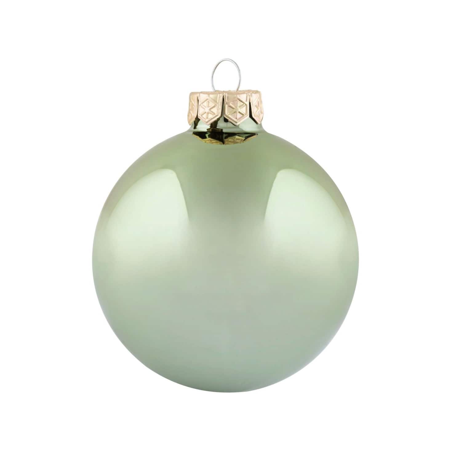 Whitehurst 40ct. 1.5&#x22; Shiny Glass Christmas Ornaments