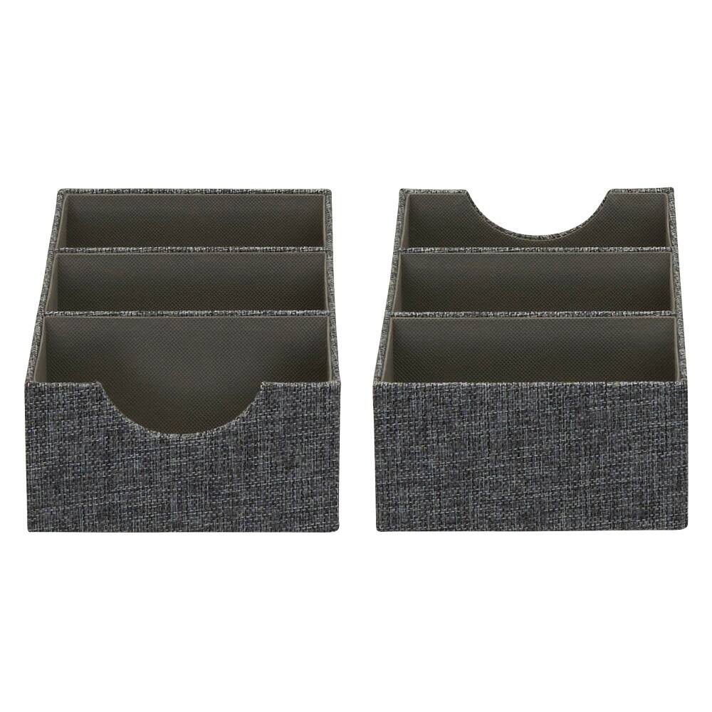 Household Essentials 3-Compartment Drawer Organizers, 2ct.