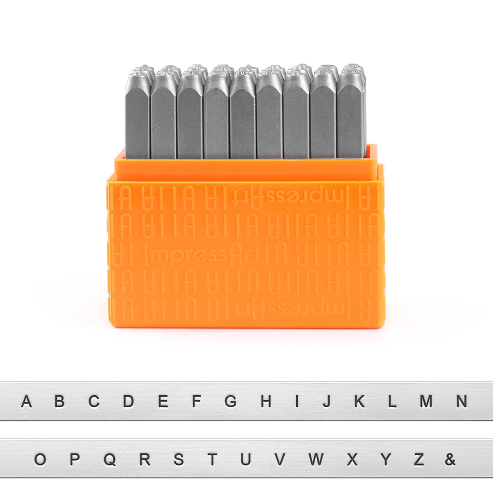 ImpressArt® Uppercase Sans Serif Letter Metal Stamp Set