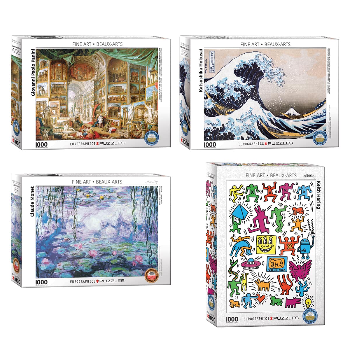 Assorted Fine Art Masters 1,000 Piece Puzzle, 1pc.