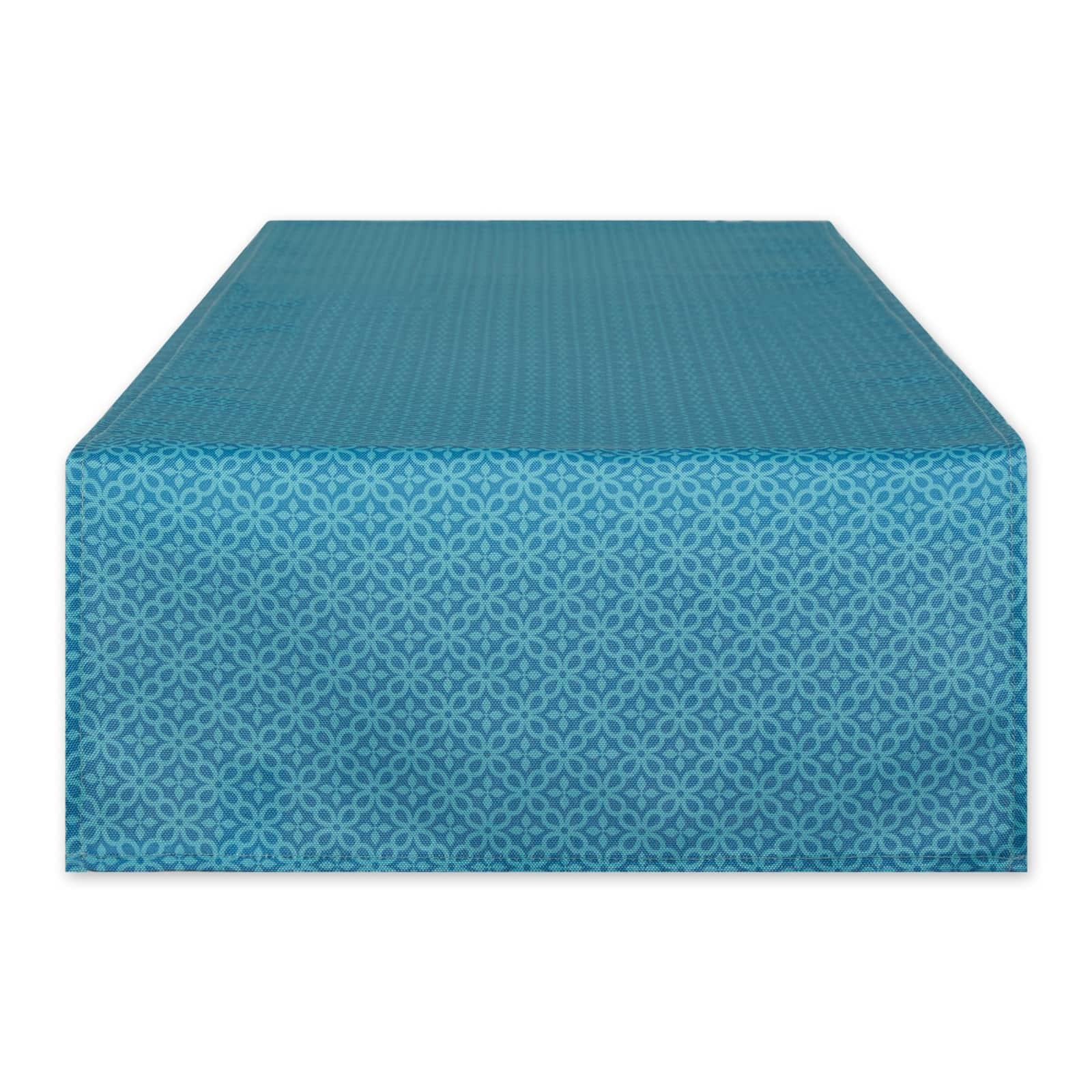 DII® 72" Tonal Lattice Print Outdoor Table Runner