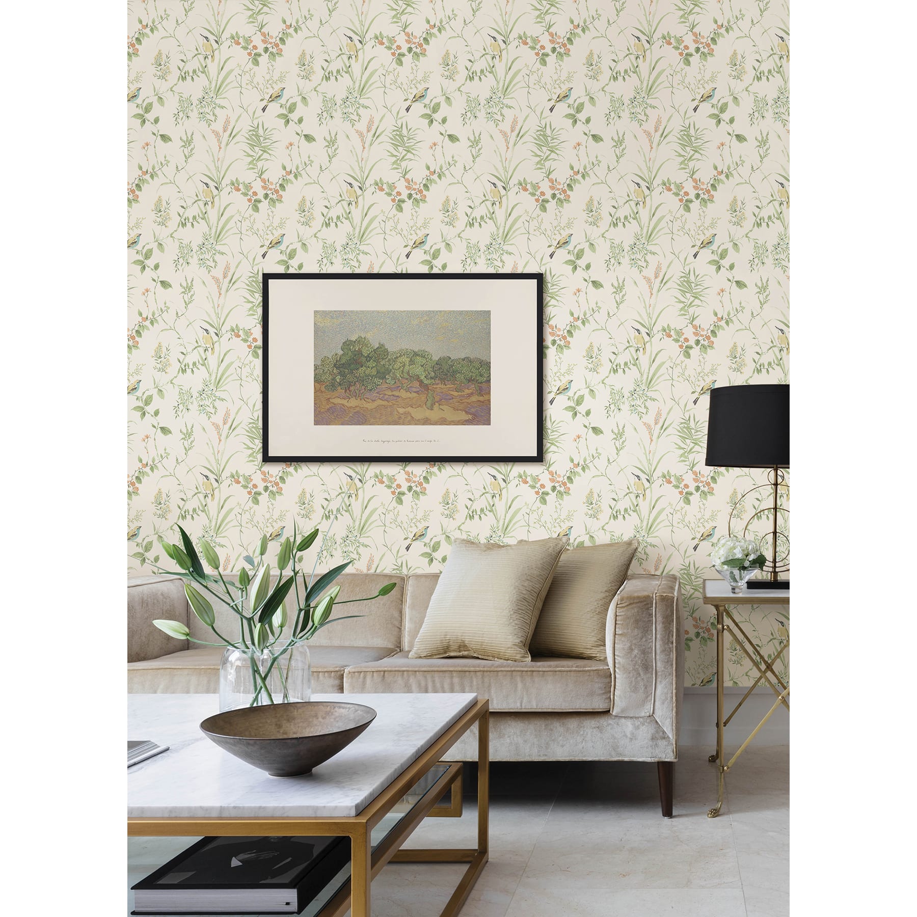 NuWallpaper Sage Songbird Peel & Stick Wallpaper