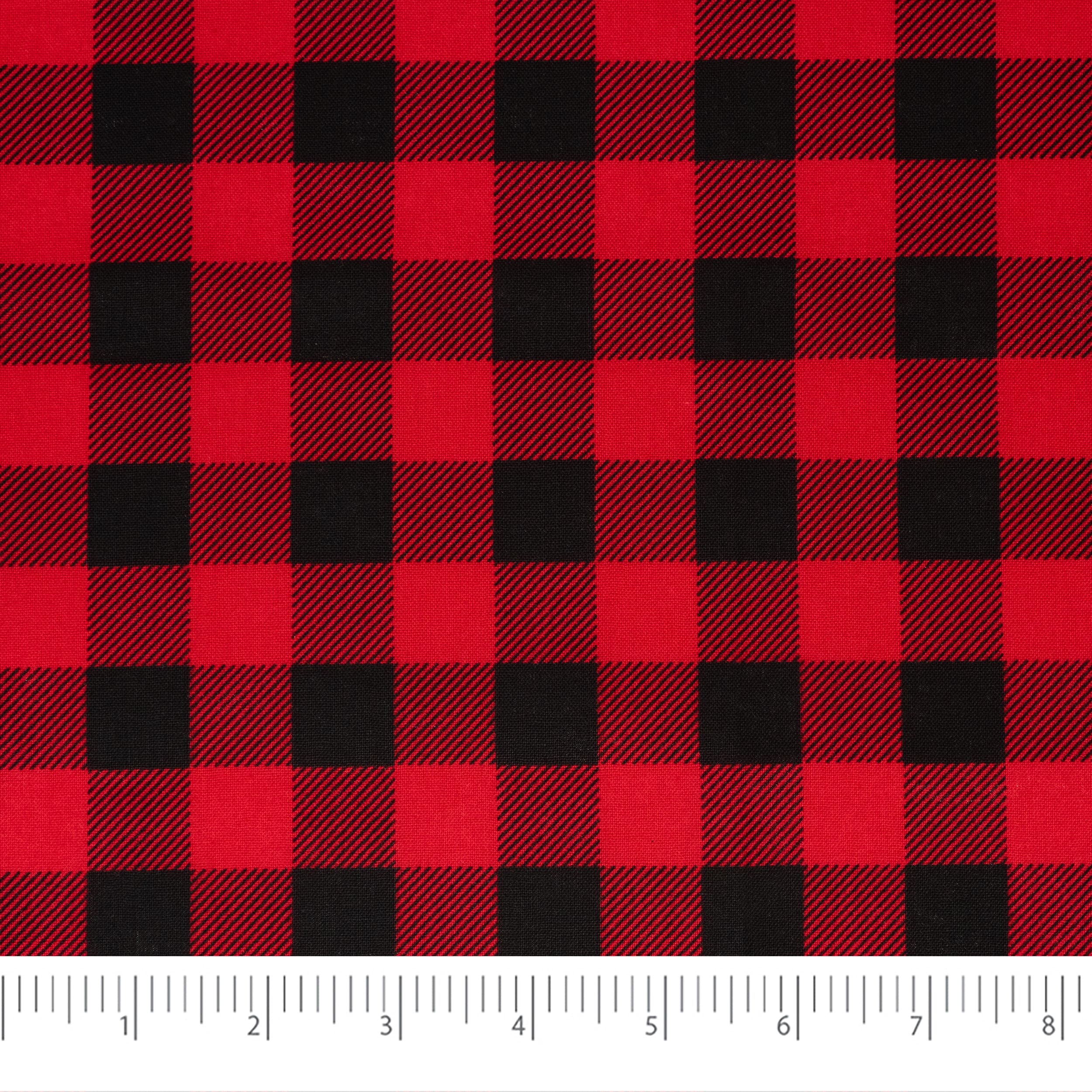 SINGER Christmas Holiday Plaid Cotton Fabric Fat Quarter Bundle