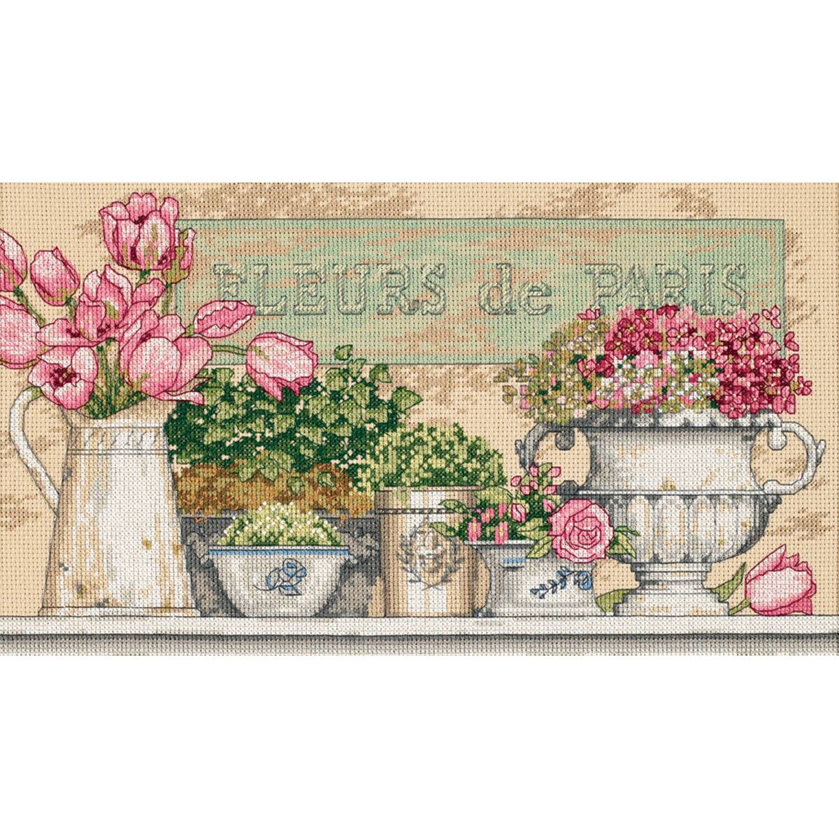 Dimensions® Flowers of Paris Counted Cross Stitch Kit