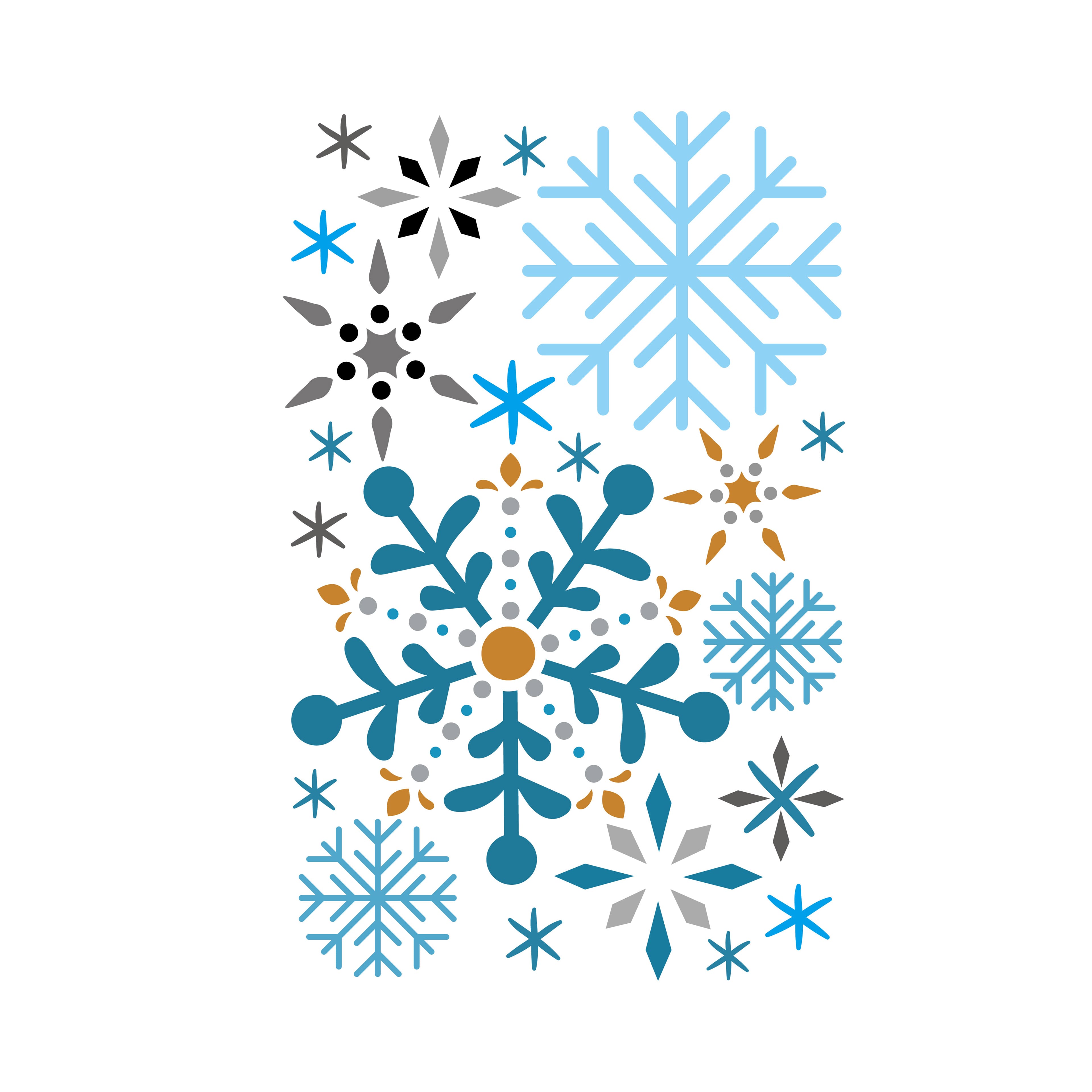 Snowflakes Layering Stencils by Recollections™
